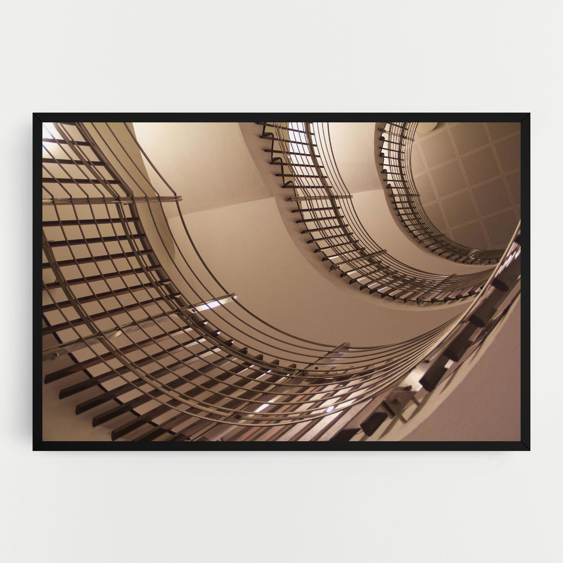 Tablou Canvas Cream Stairs mockup 0