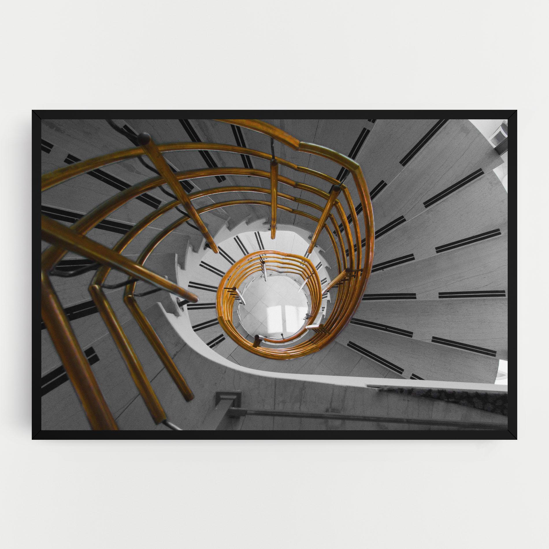Tablou Canvas Gold Bar Stairs mockup 0