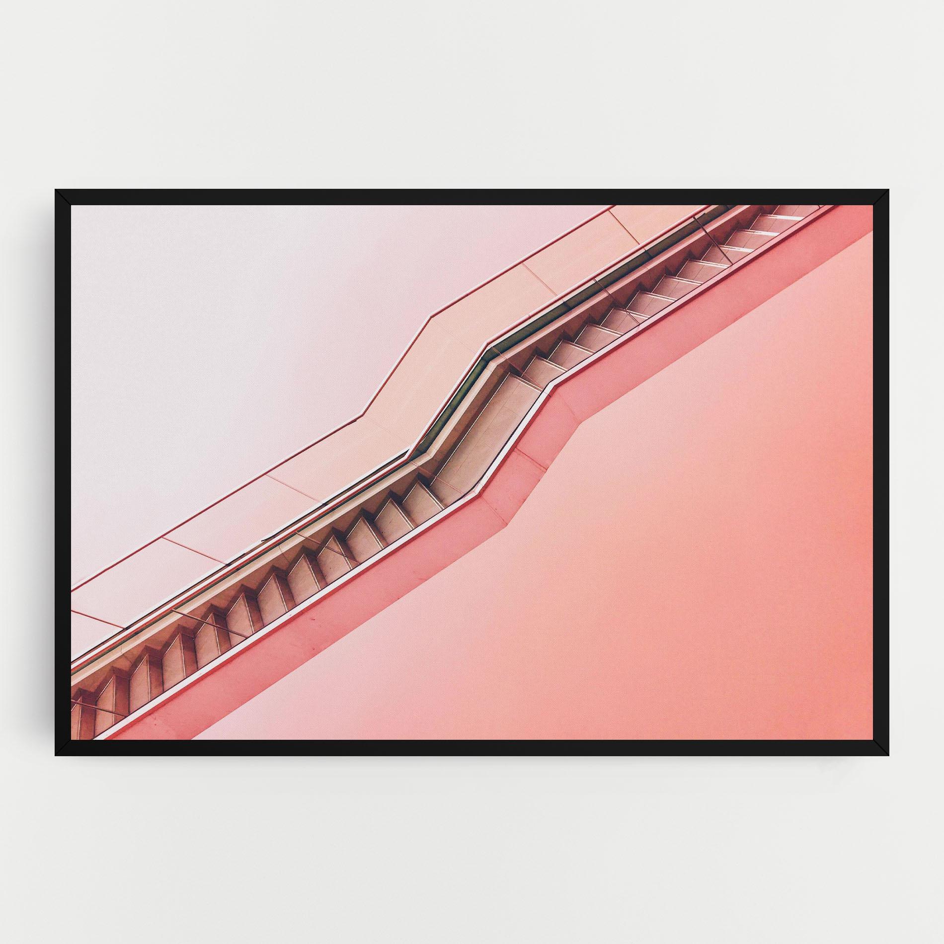 Tablou Canvas Pink Stairs mockup 0