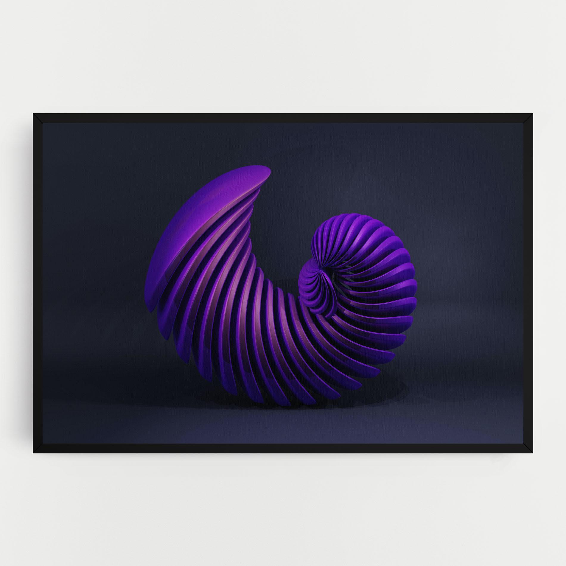 Tablou Canvas Purple Spiral mockup 0