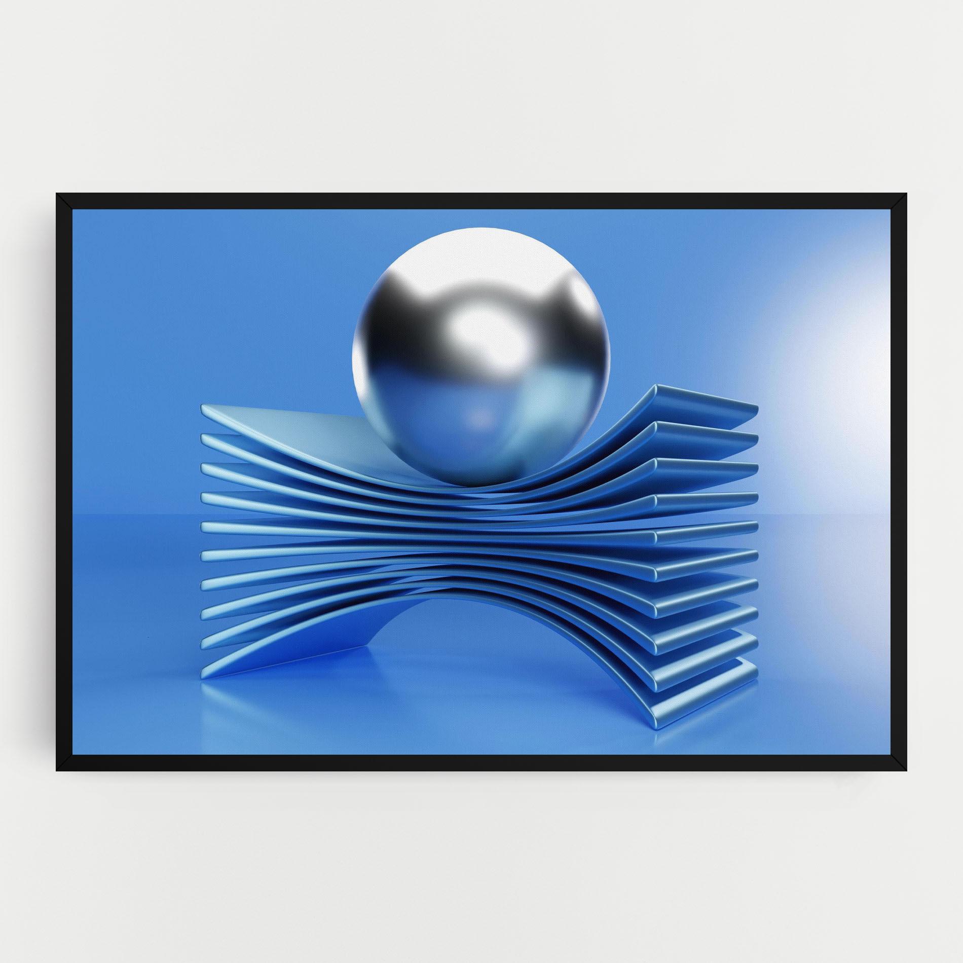 Tablou Canvas Silver Ball mockup 0