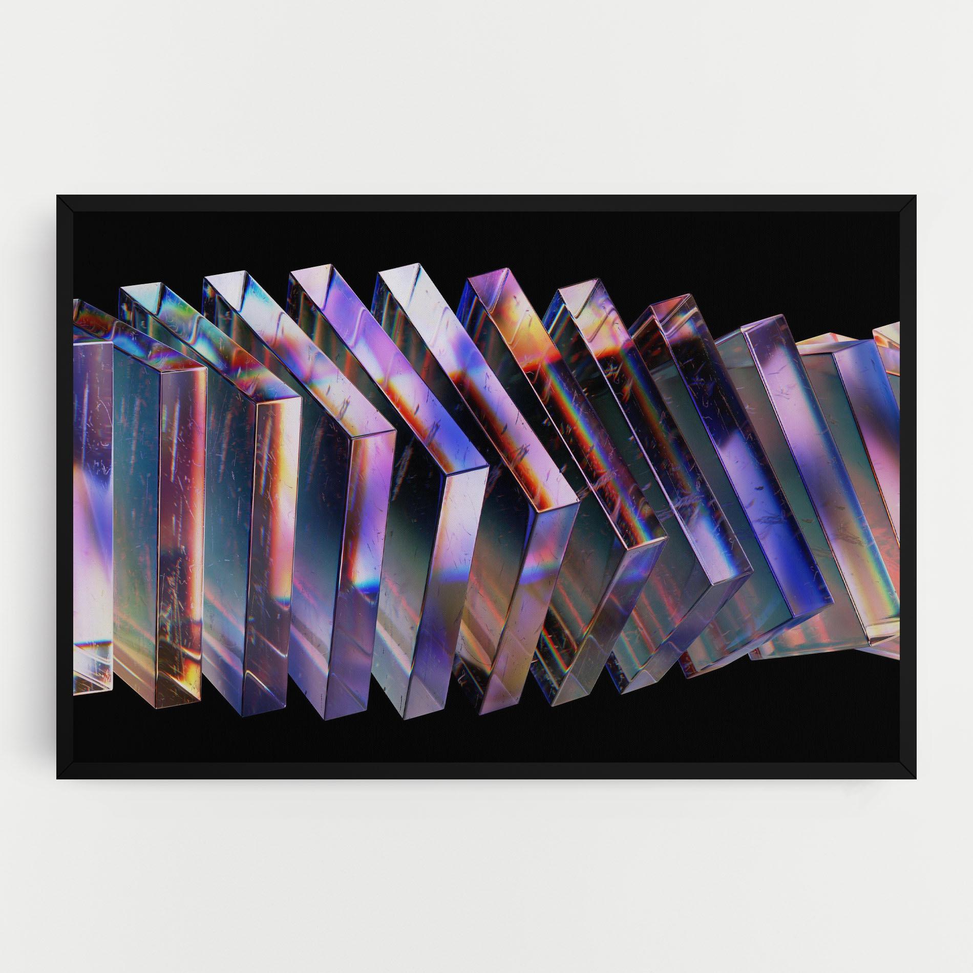 Tablou Canvas Square Glass Floating mockup 0