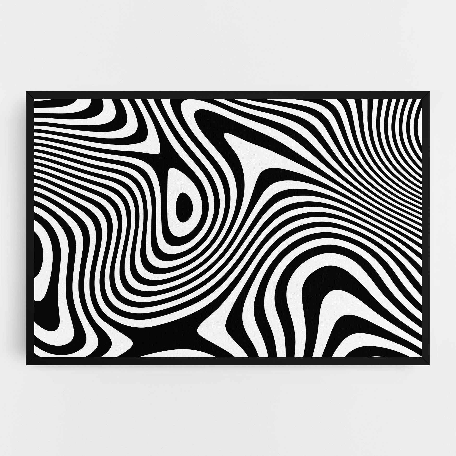 Tablou Canvas Wavy Stripes 01 mockup 0
