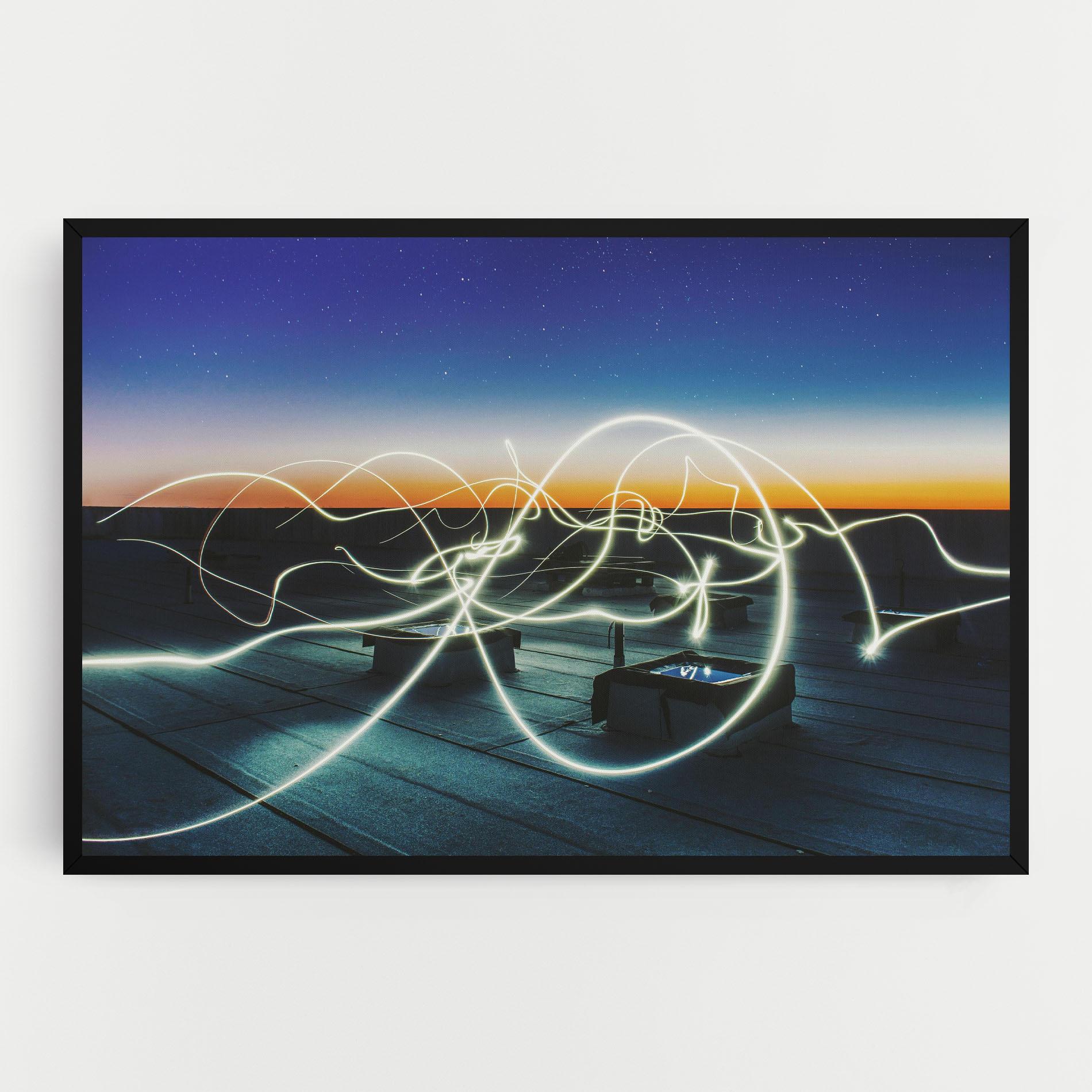 Tablou Canvas White Light Floating mockup 0