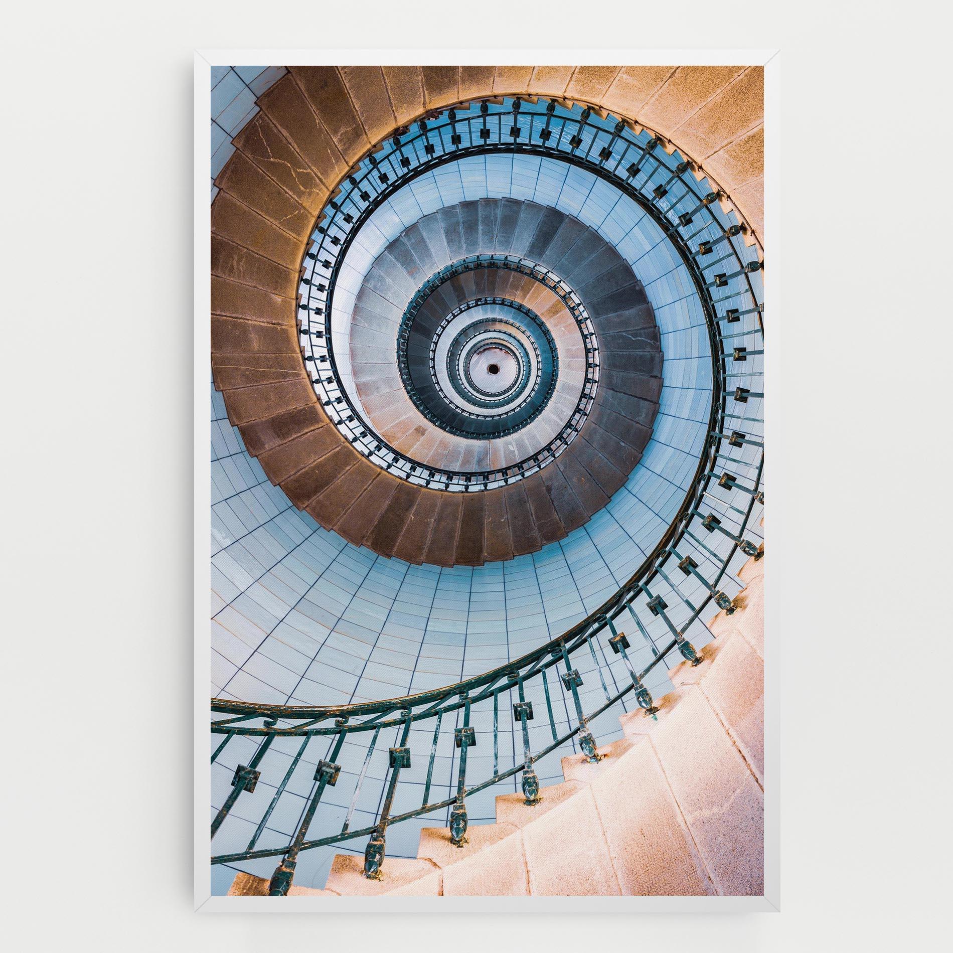 Tablou Canvas Blue Opaline Stairs mockup 0