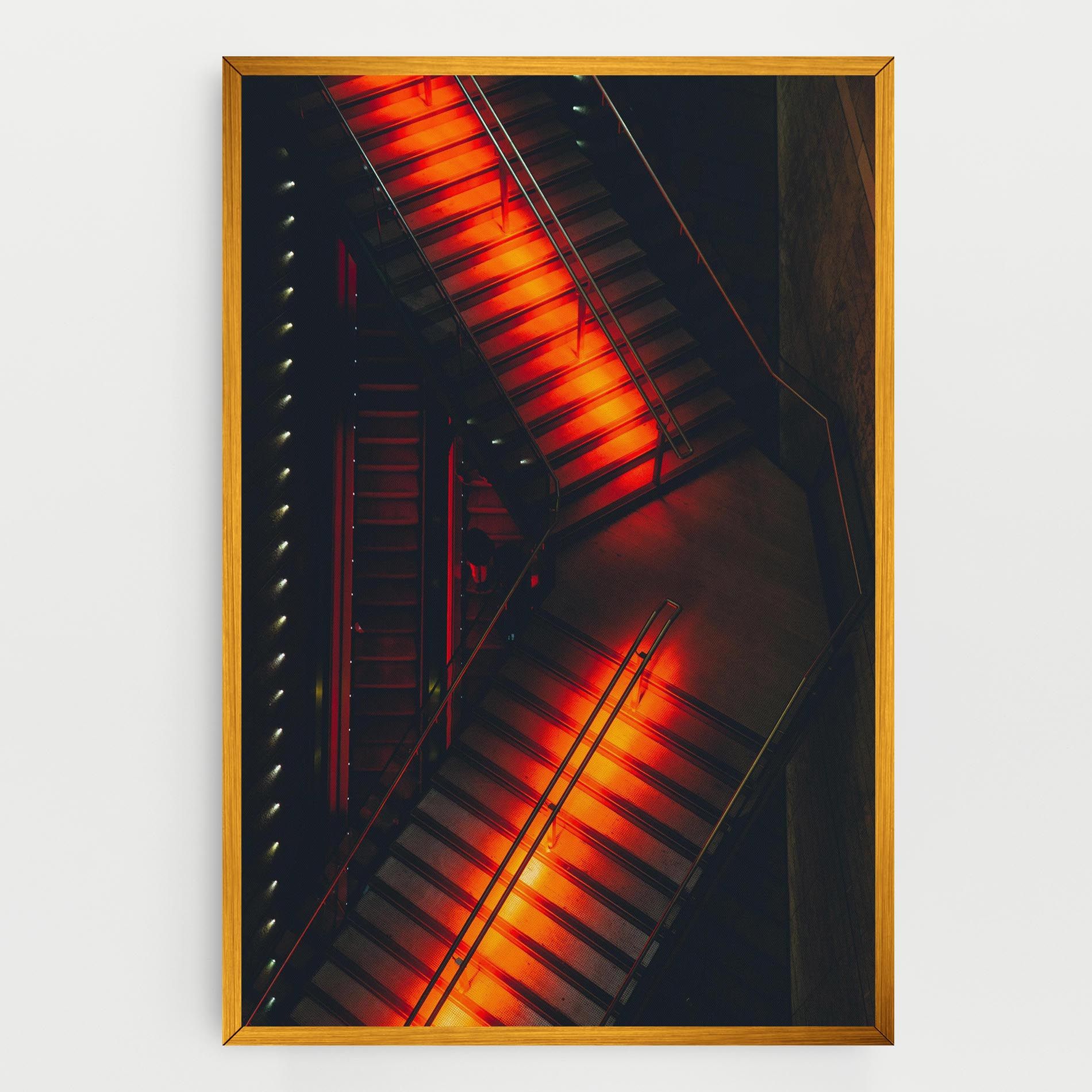 Orange Light Stairs mockup 0