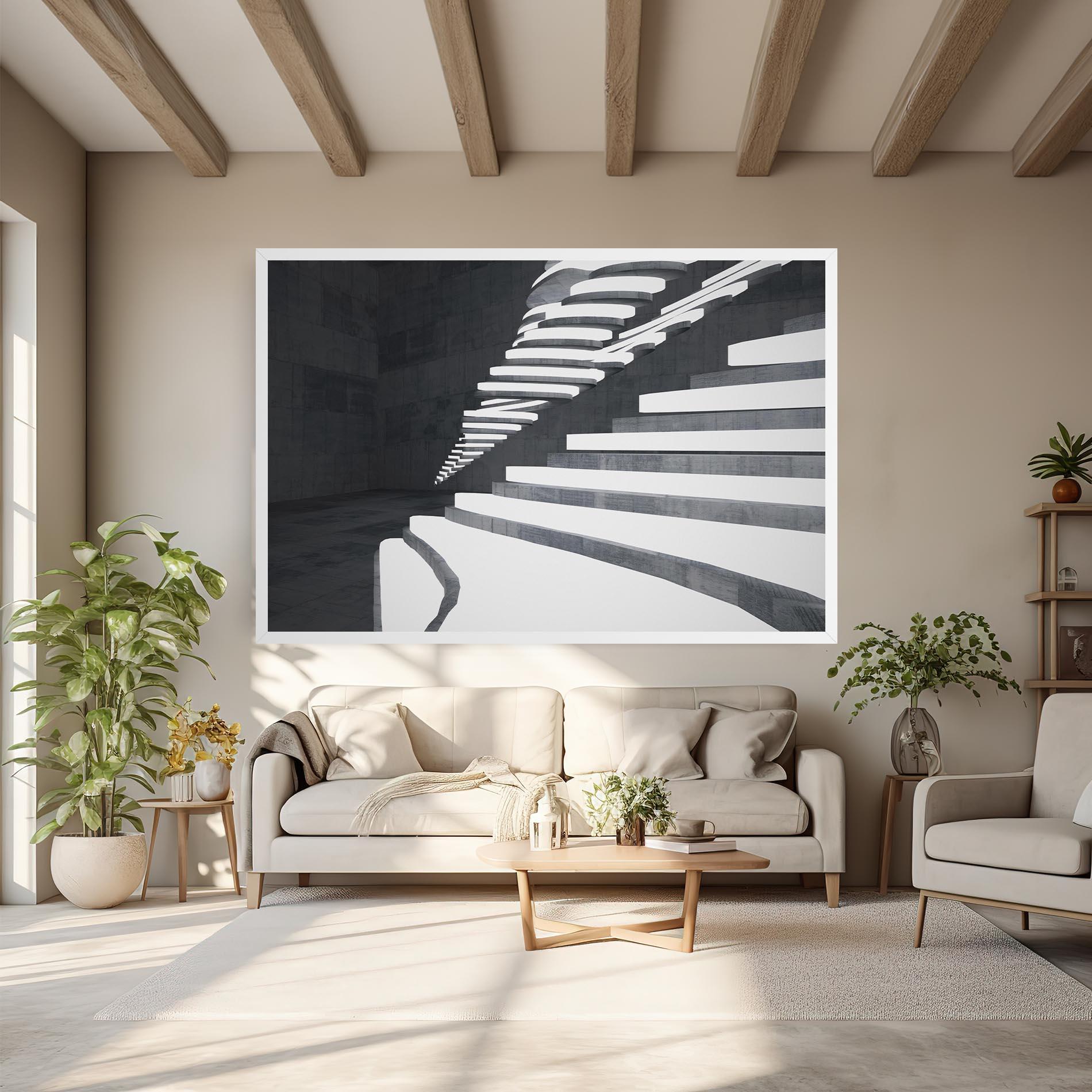 Tablou Canvas Concrete Architecture mockup 6