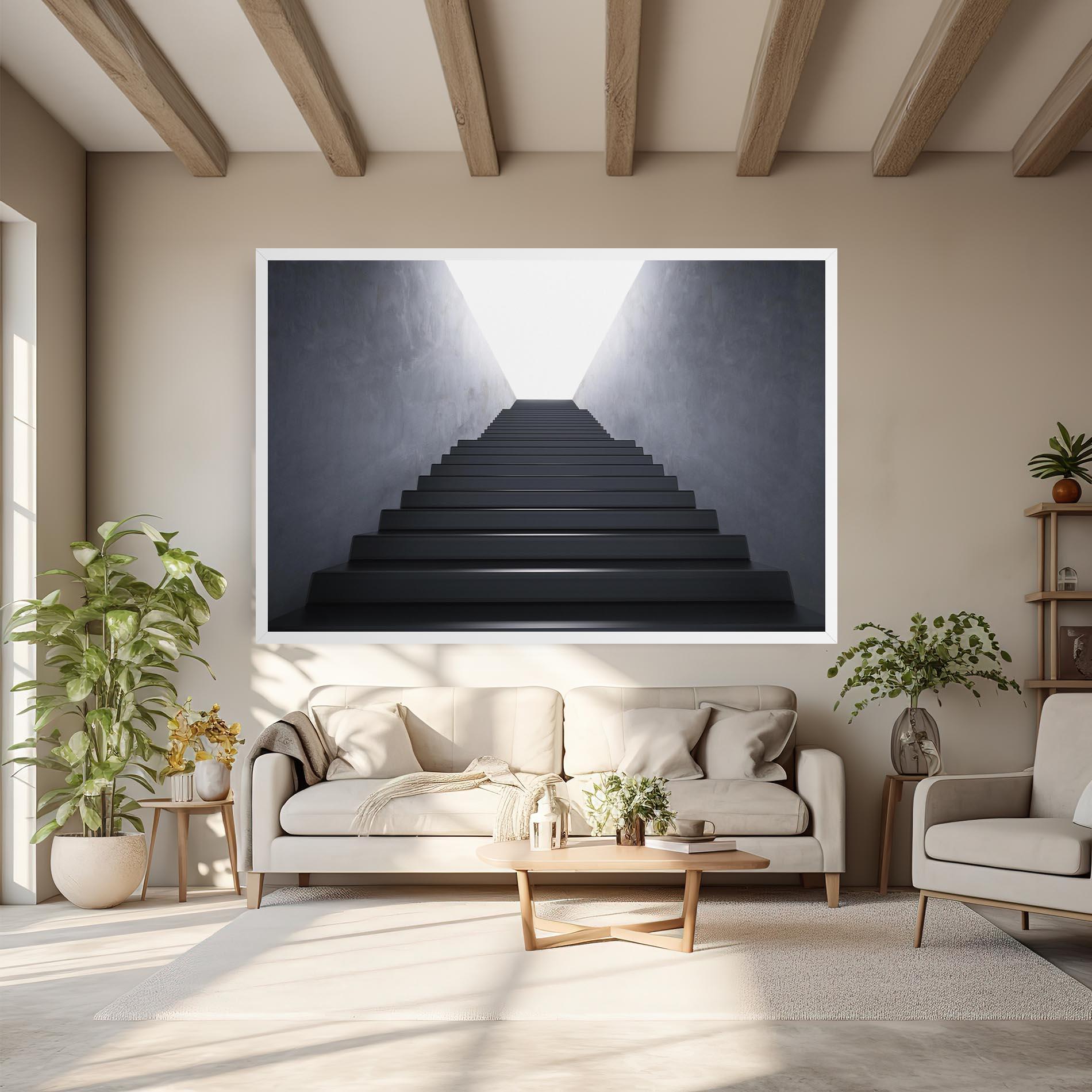 Tablou Canvas Empty Staircase mockup 6