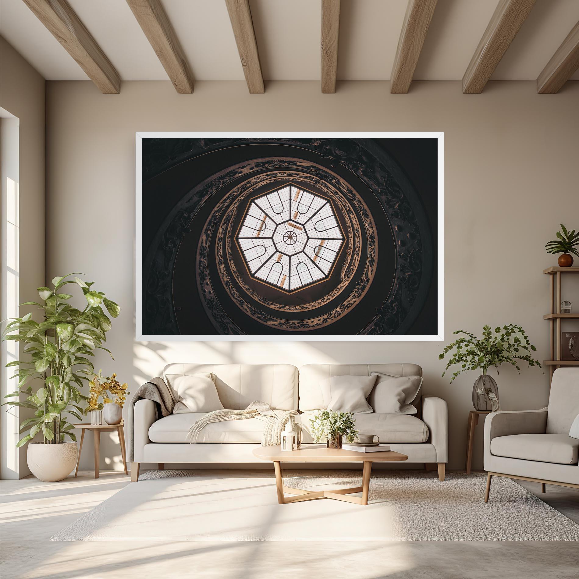 Tablou Canvas Museum Ceiling Daytime mockup 6