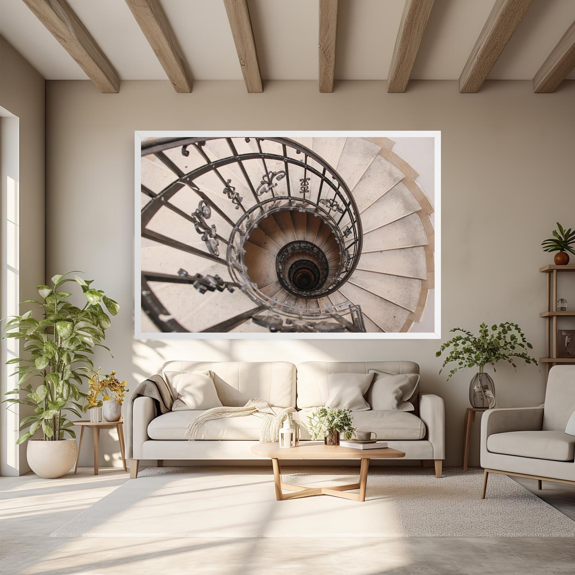 Tablou Canvas Old House Stairs mockup 6