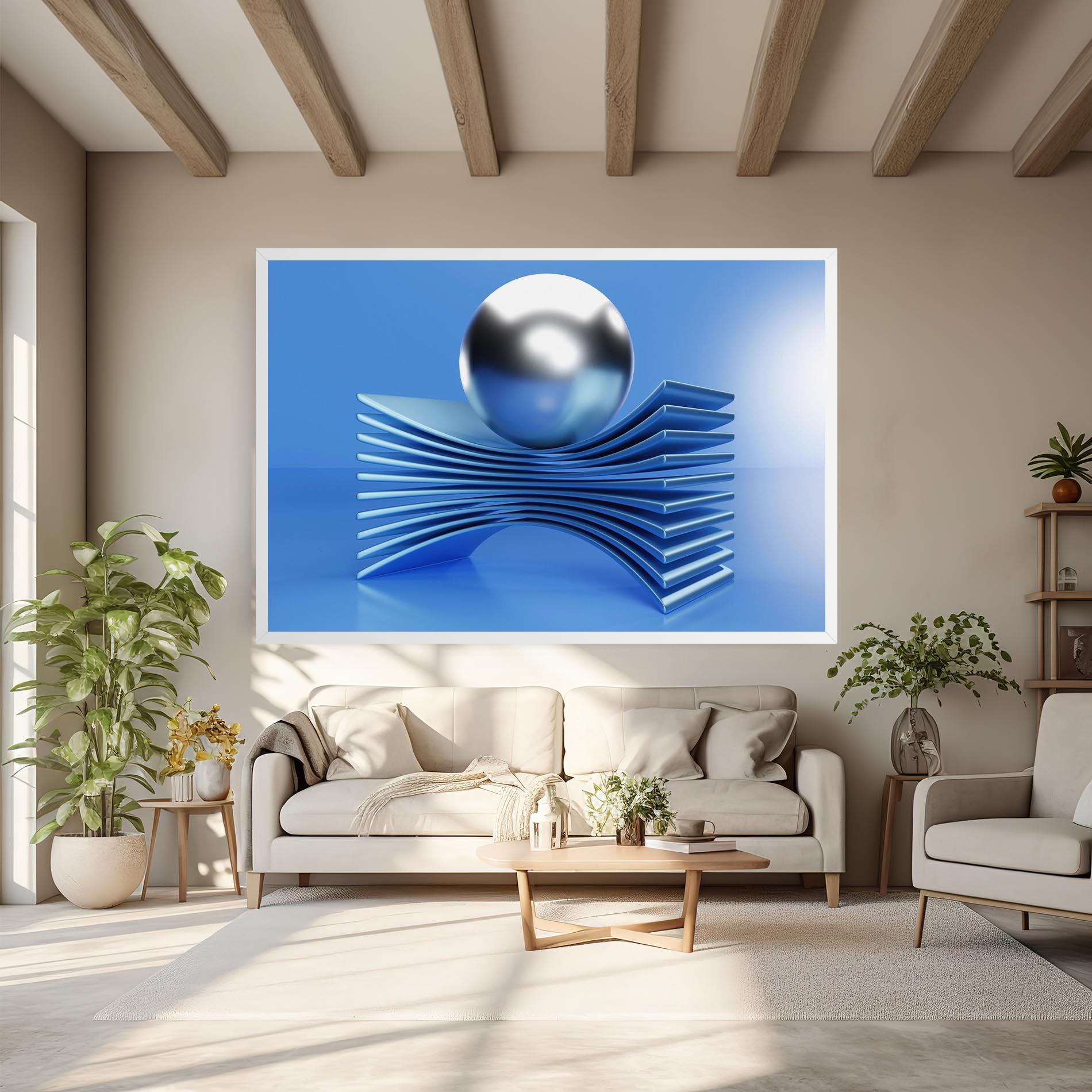 Tablou Canvas Silver Ball mockup 6