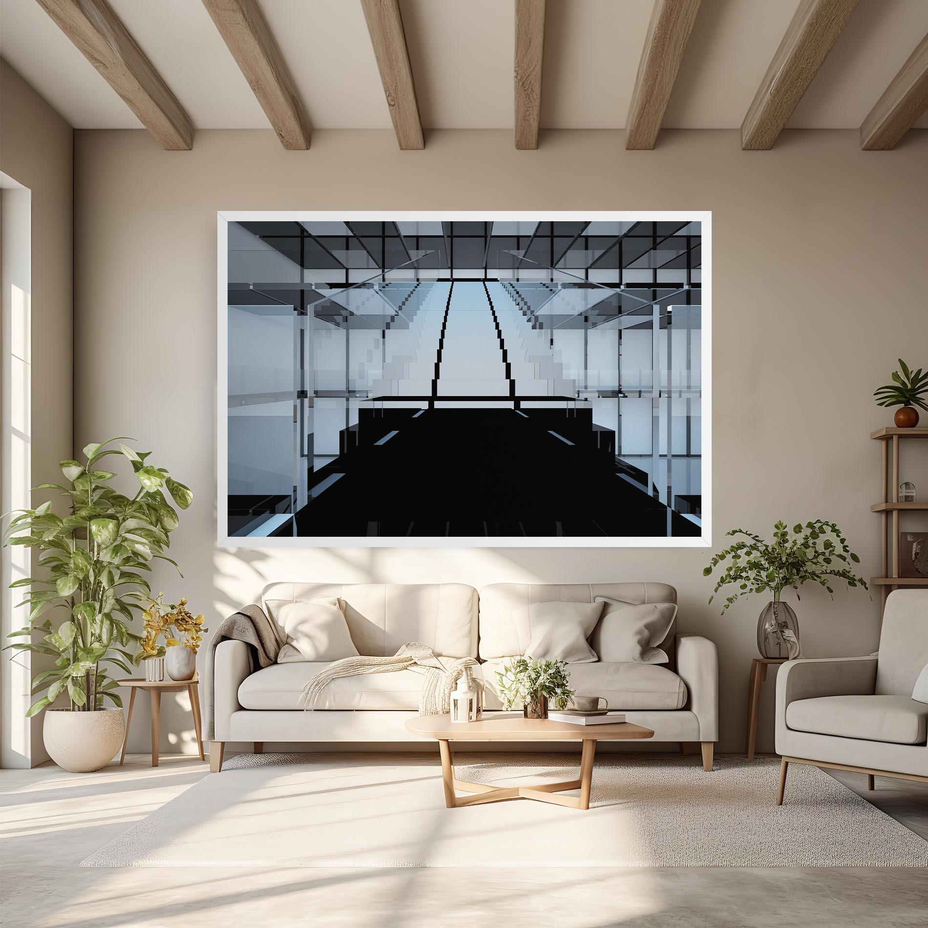 Tablou Canvas Space With Window mockup 6