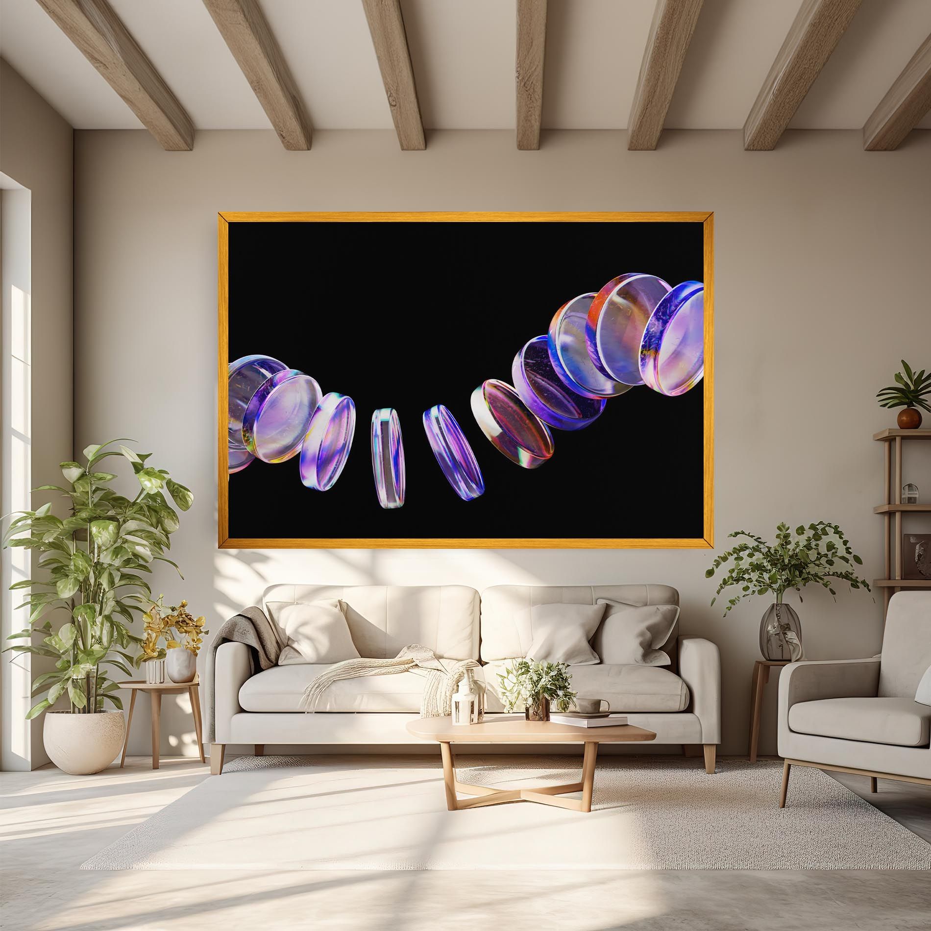 Circle Glass Floating mockup 6