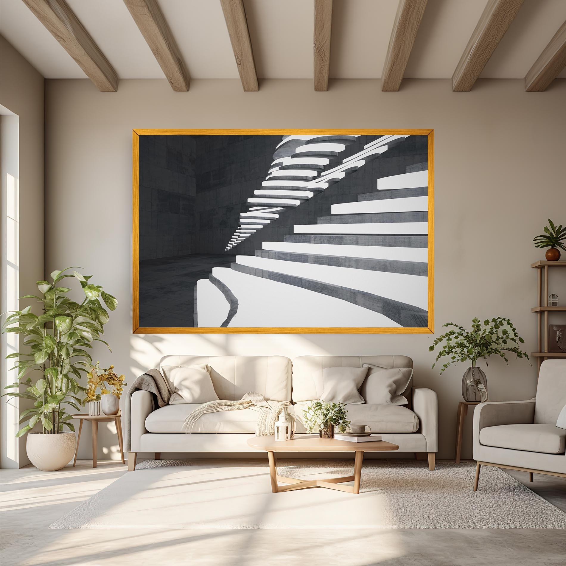 Tablou Canvas Concrete Architecture mockup 6