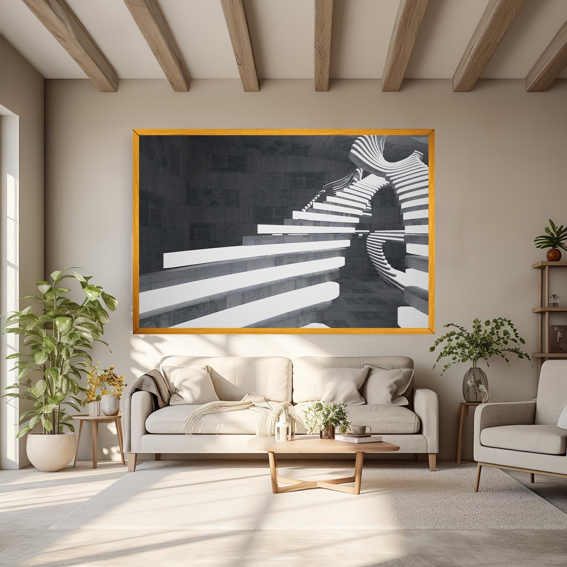 Tablou Canvas Concrete Room mockup 6