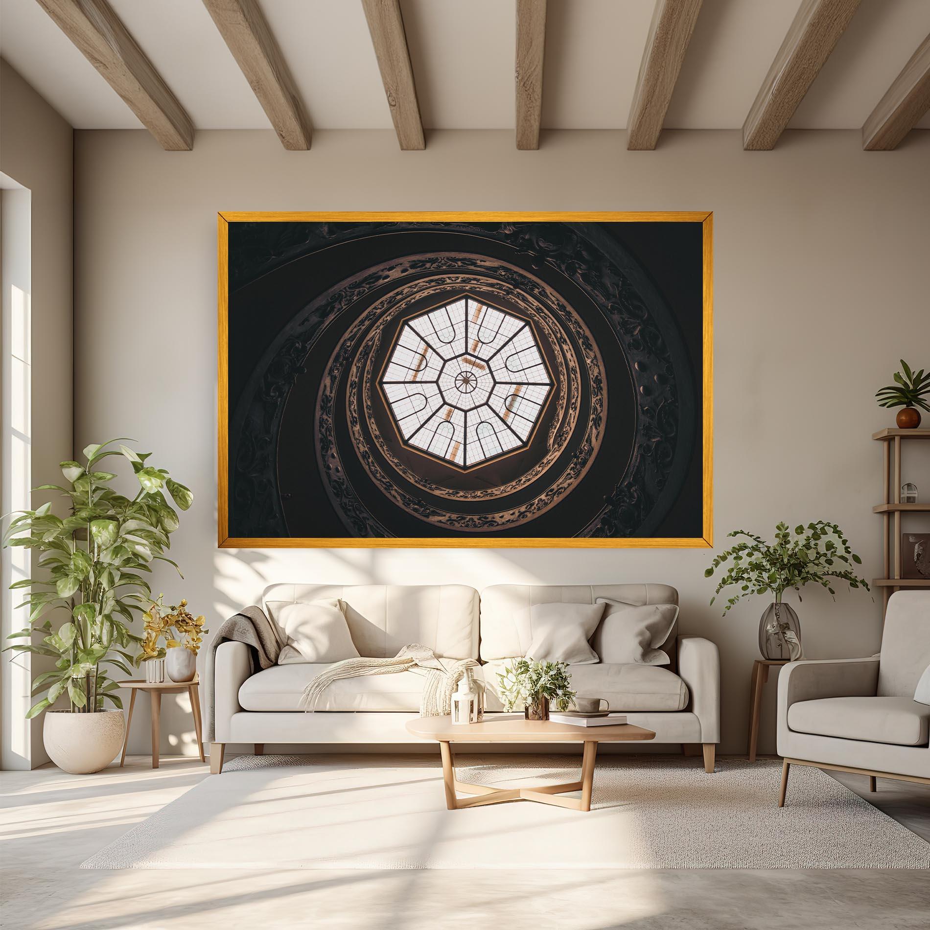 Tablou Canvas Museum Ceiling Daytime mockup 6