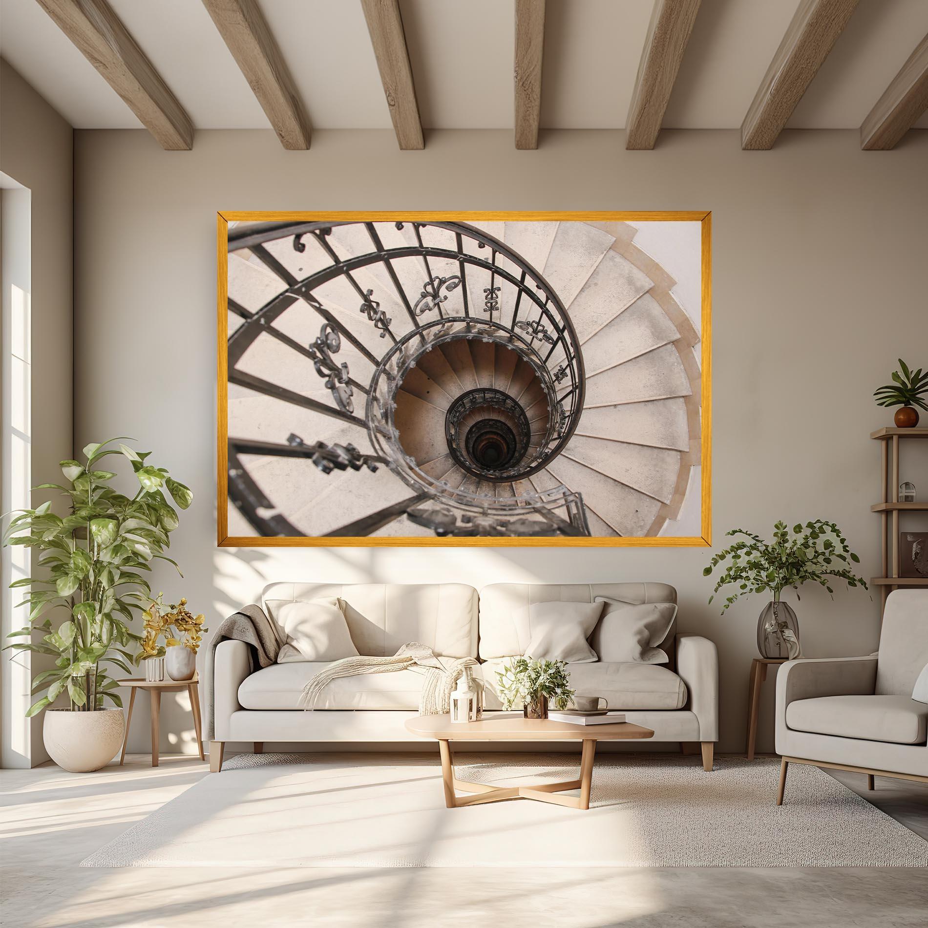 Tablou Canvas Old House Stairs mockup 6