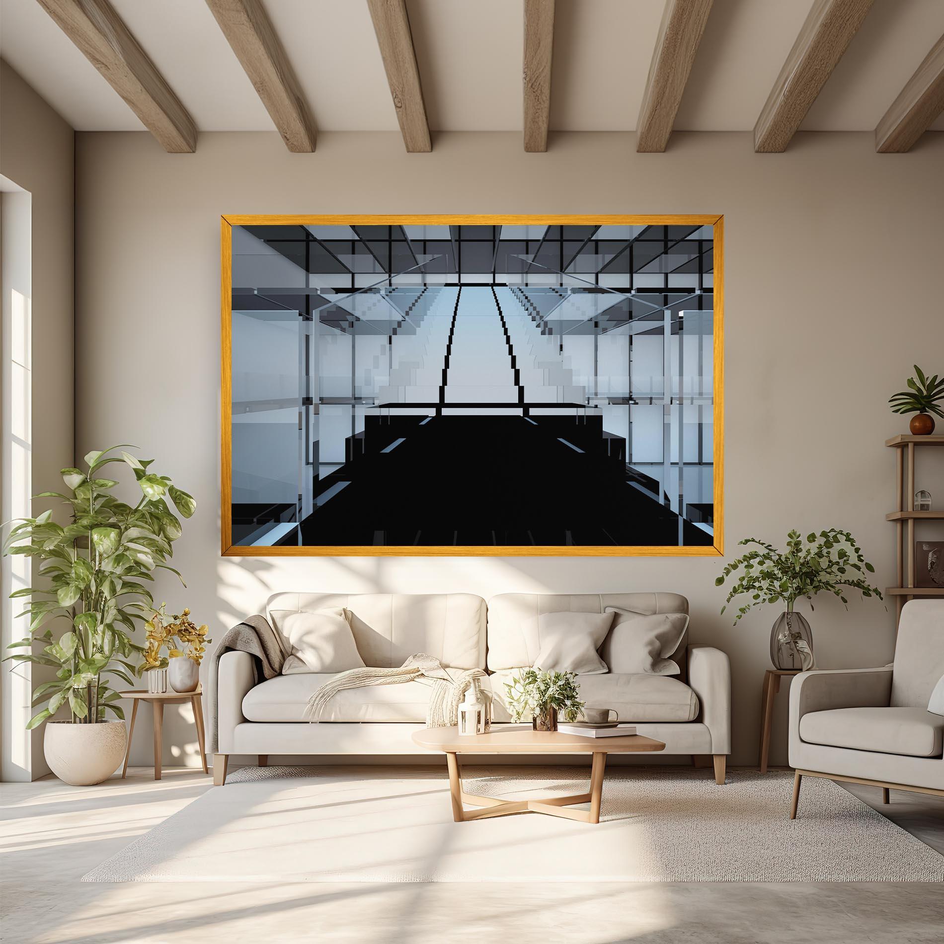 Tablou Canvas Space With Window mockup 6