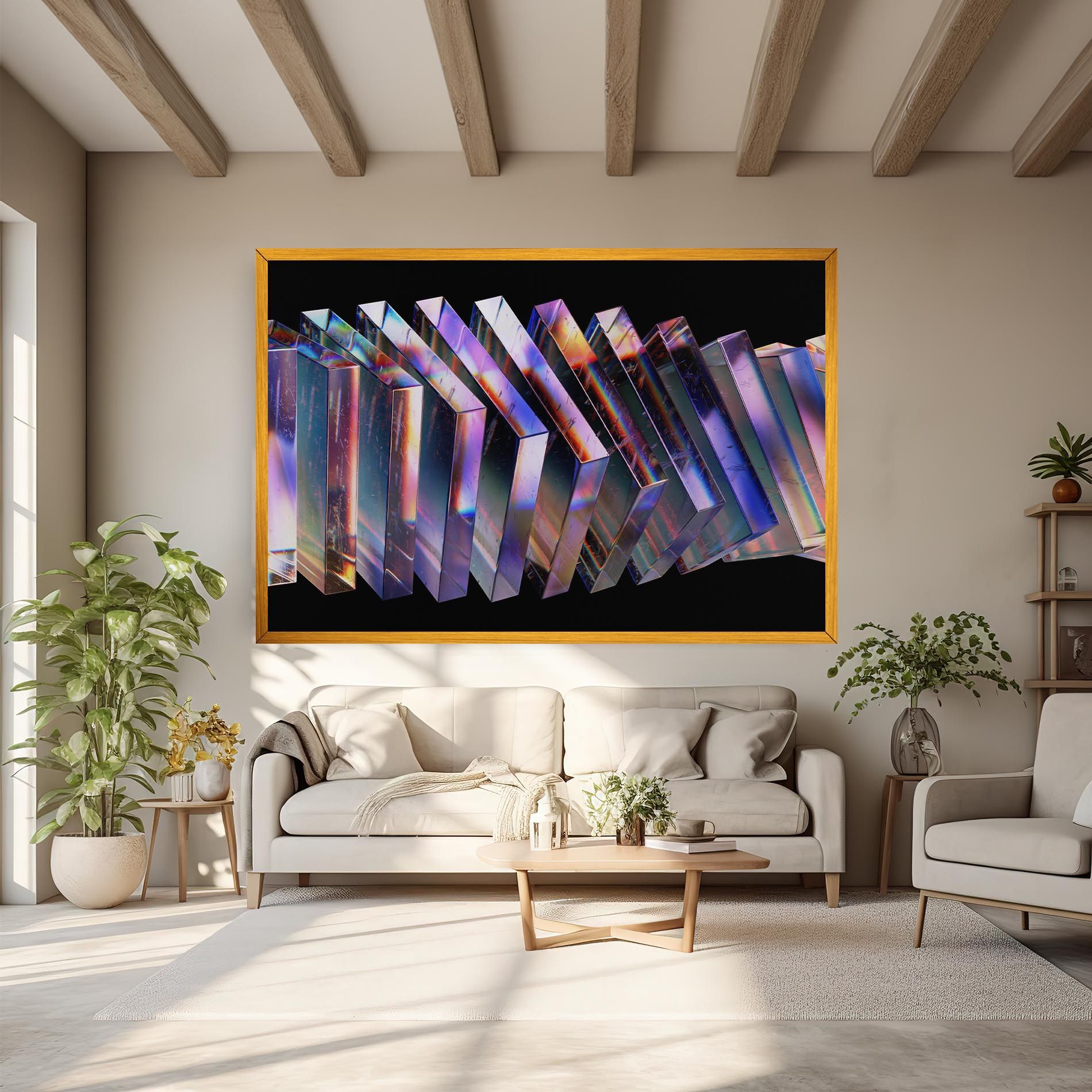 Square Glass Floating mockup 6