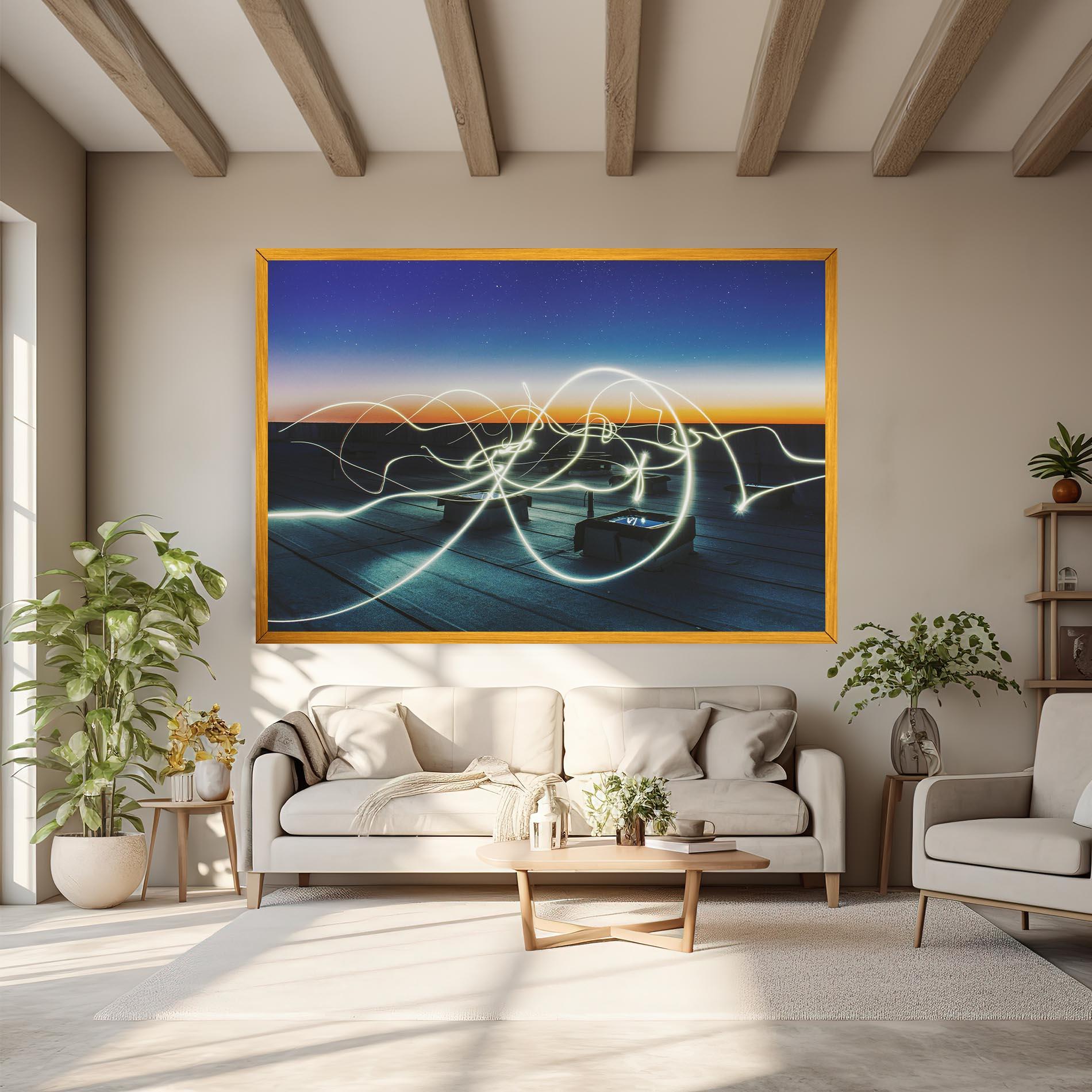 Tablou Canvas White Light Floating mockup 6