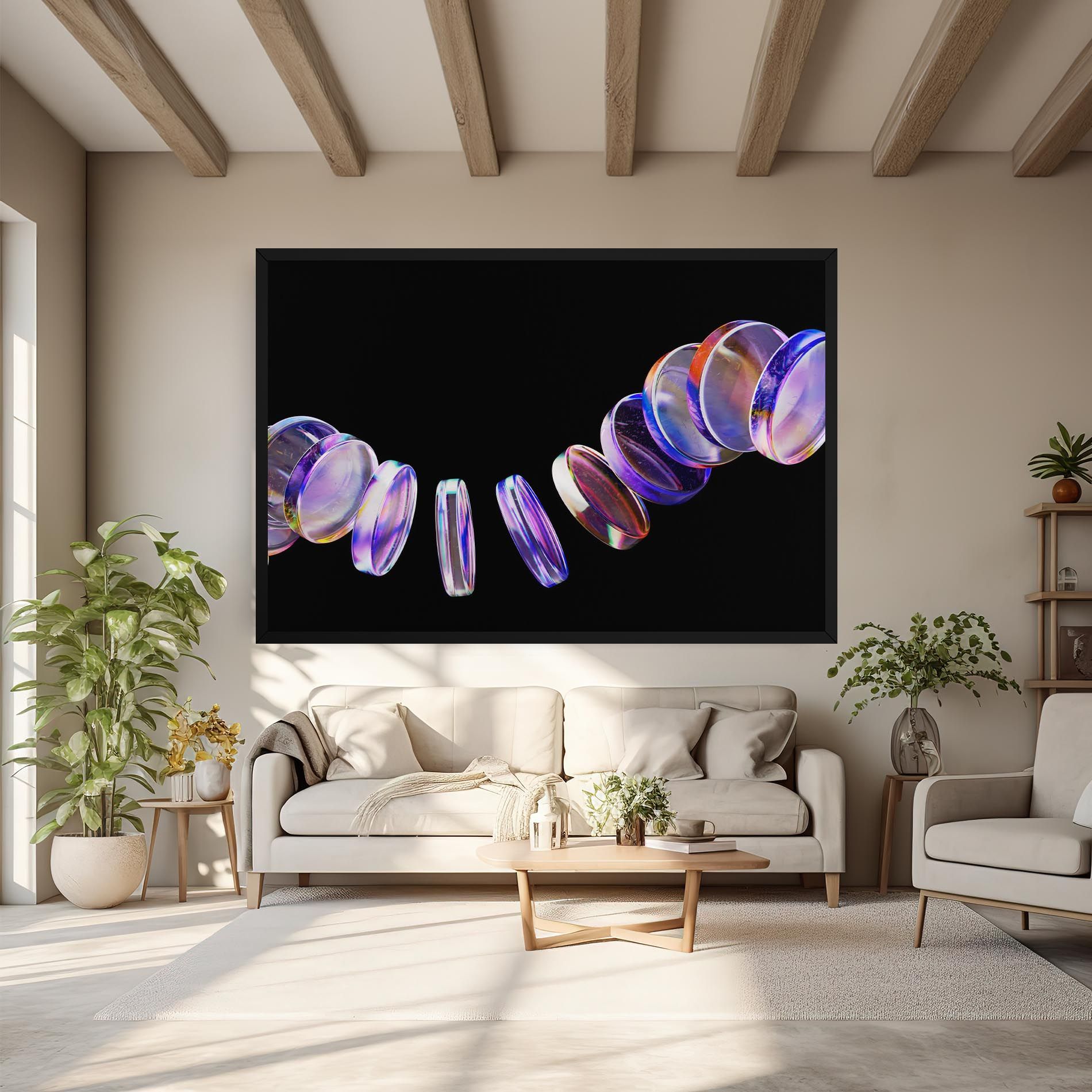 Circle Glass Floating mockup 6