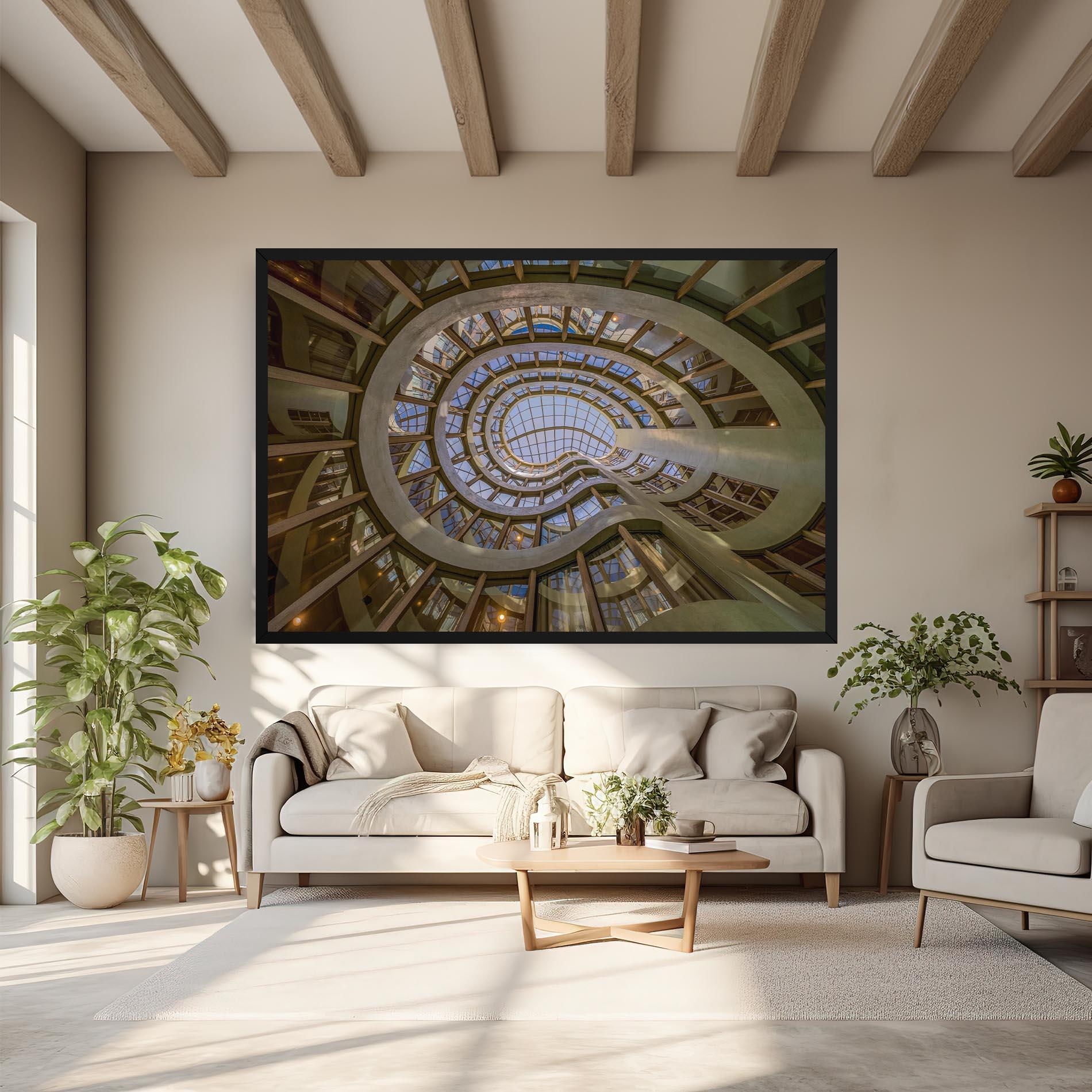 Tablou Canvas Glass Building mockup 6