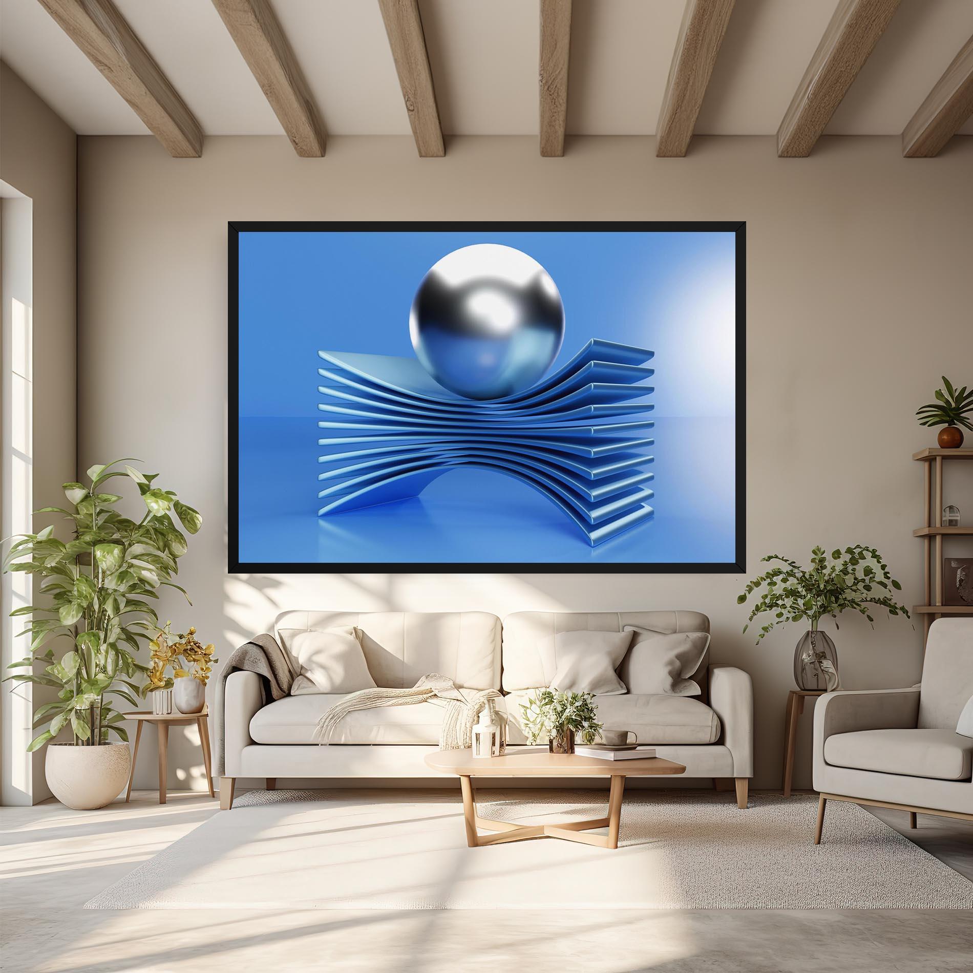 Tablou Canvas Silver Ball mockup 6