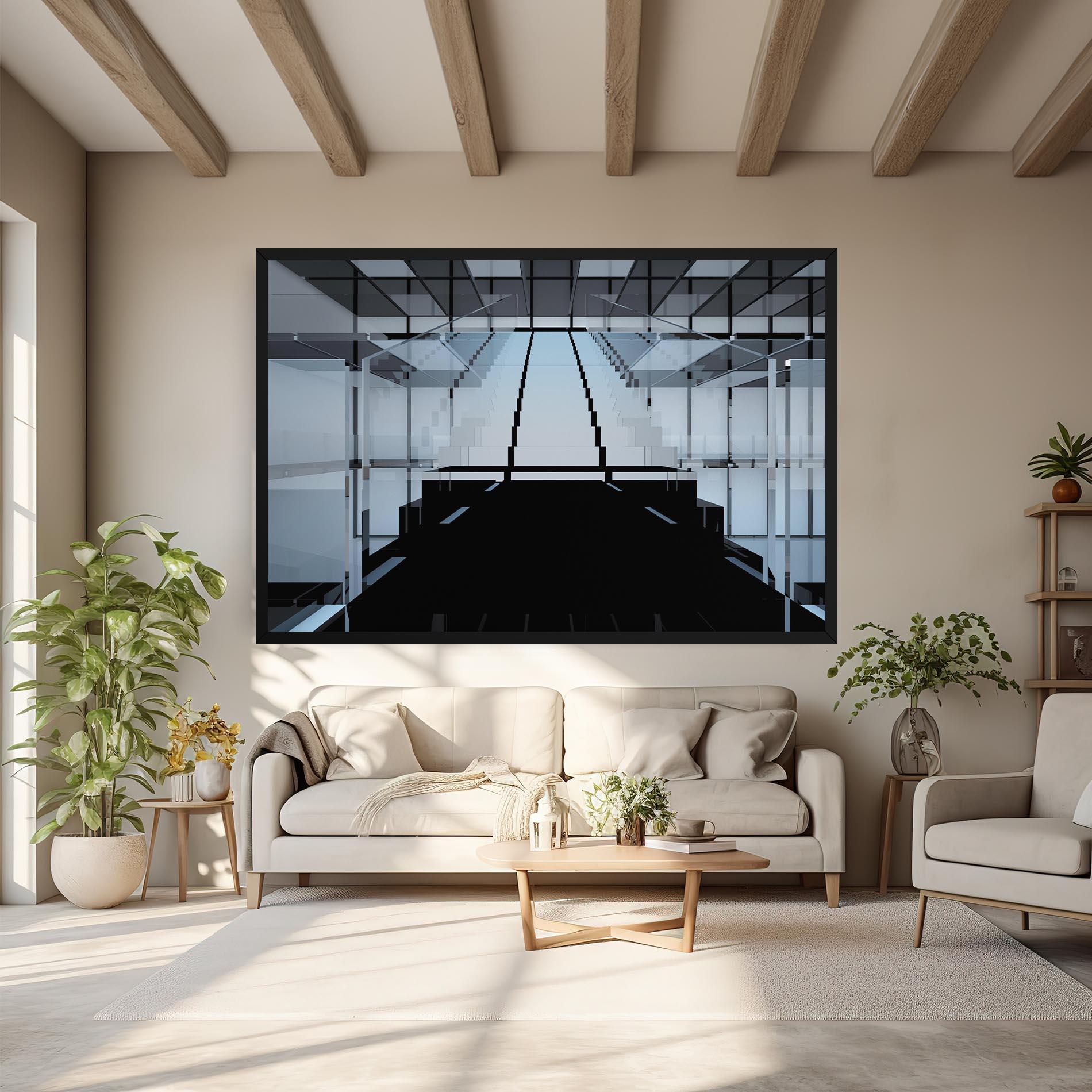 Tablou Canvas Space With Window mockup 6