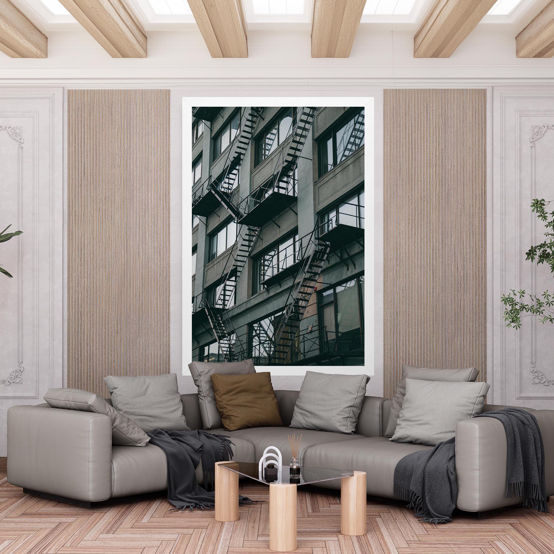 Tablou Canvas Building Stairs mockup 6