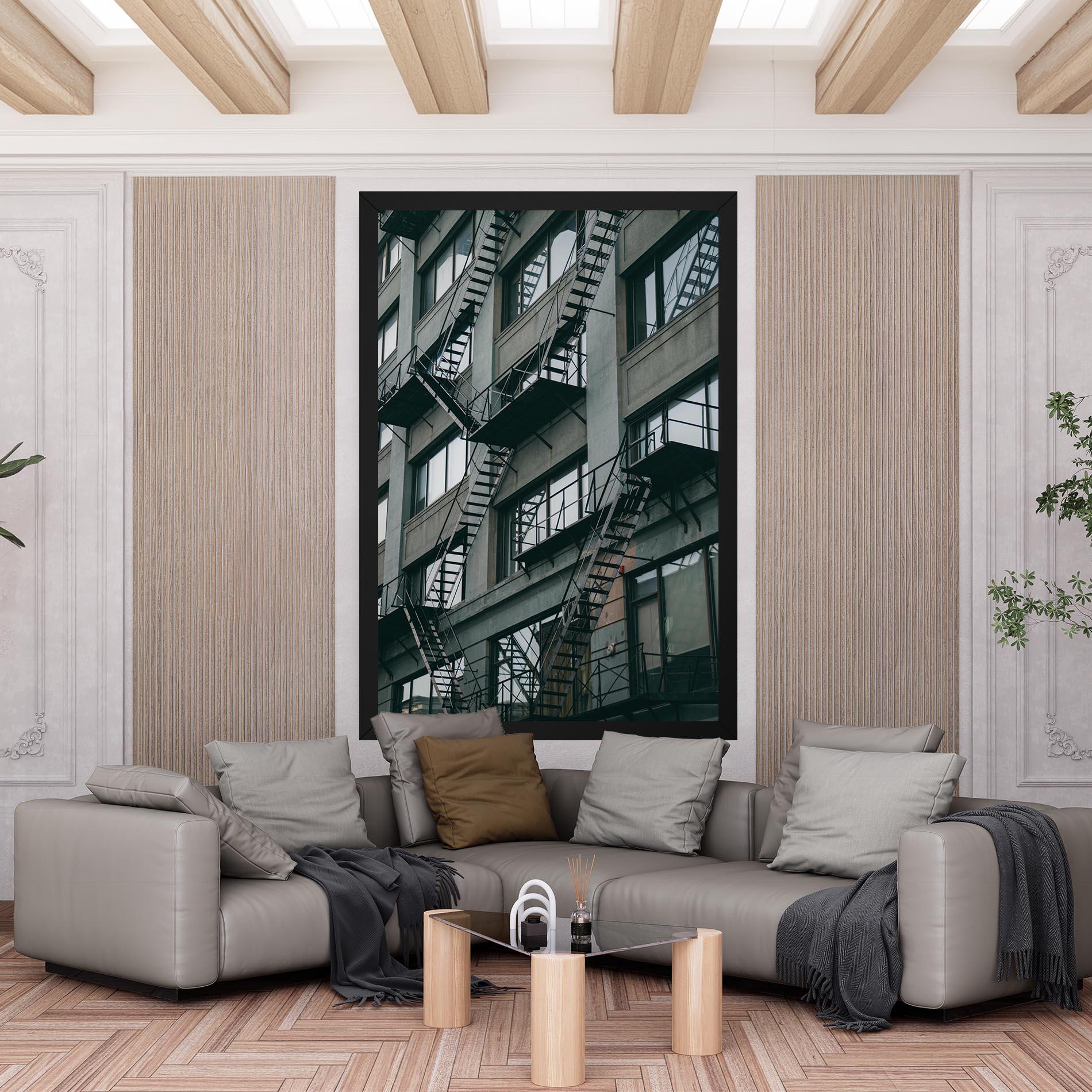 Tablou Canvas Building Stairs mockup 6