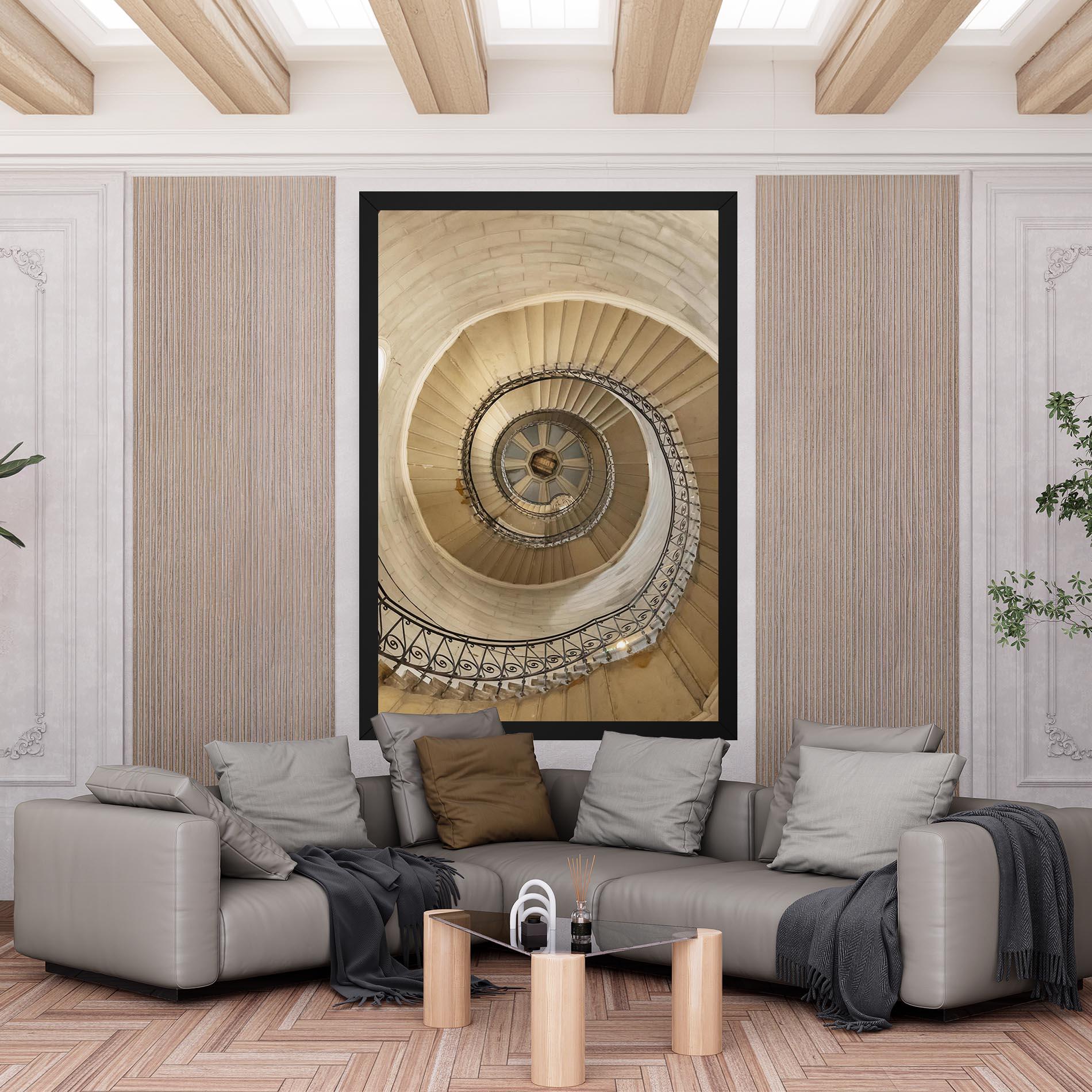 Tablou Canvas Cream Down Stairs mockup 6