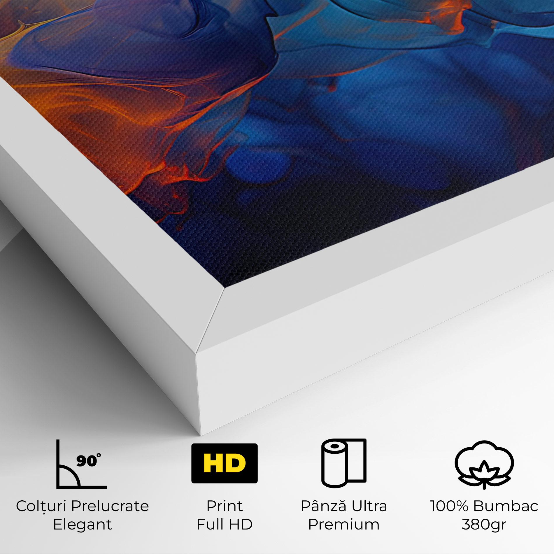 Tablou Canvas Blue Orange Floating mockup 4