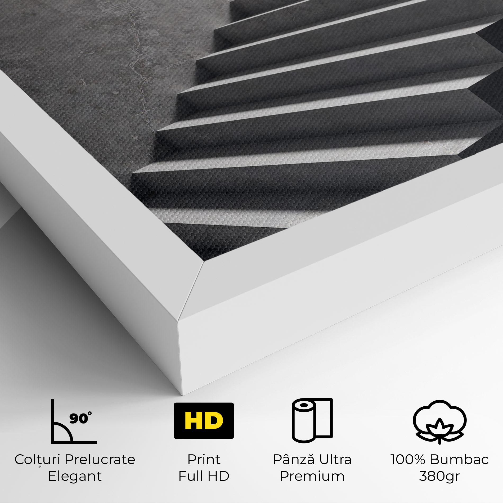 Tablou Canvas Concrete Stairs mockup 4
