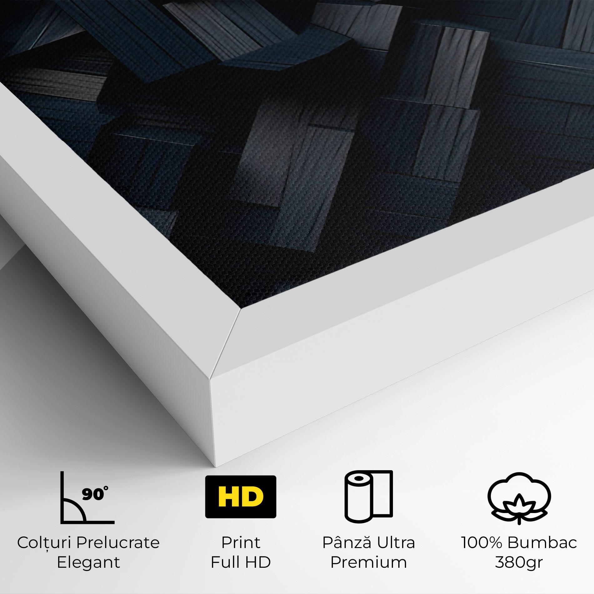 Tablou Canvas Dark Blue Wall mockup 4