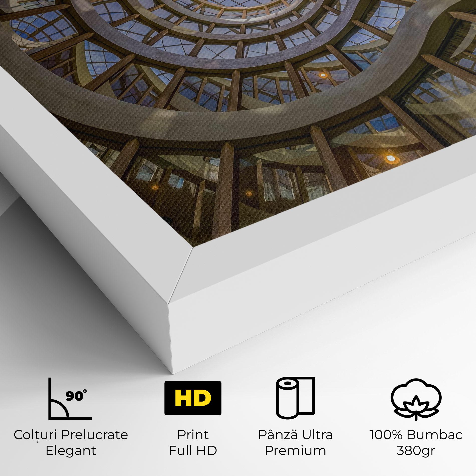 Tablou Canvas Glass Building mockup 4