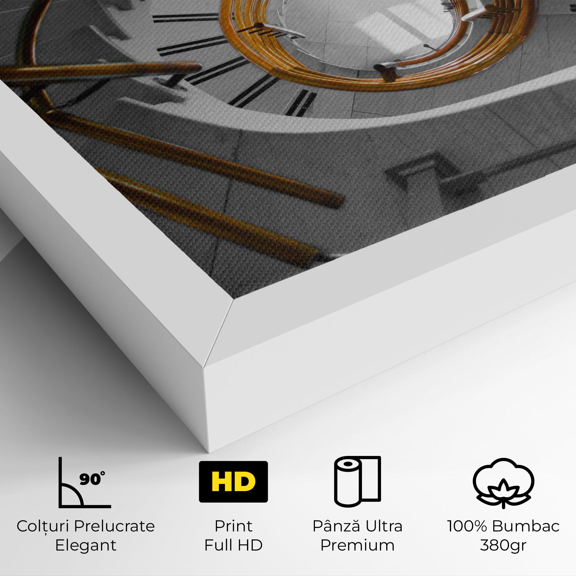 Tablou Canvas Gold Bar Stairs mockup 4