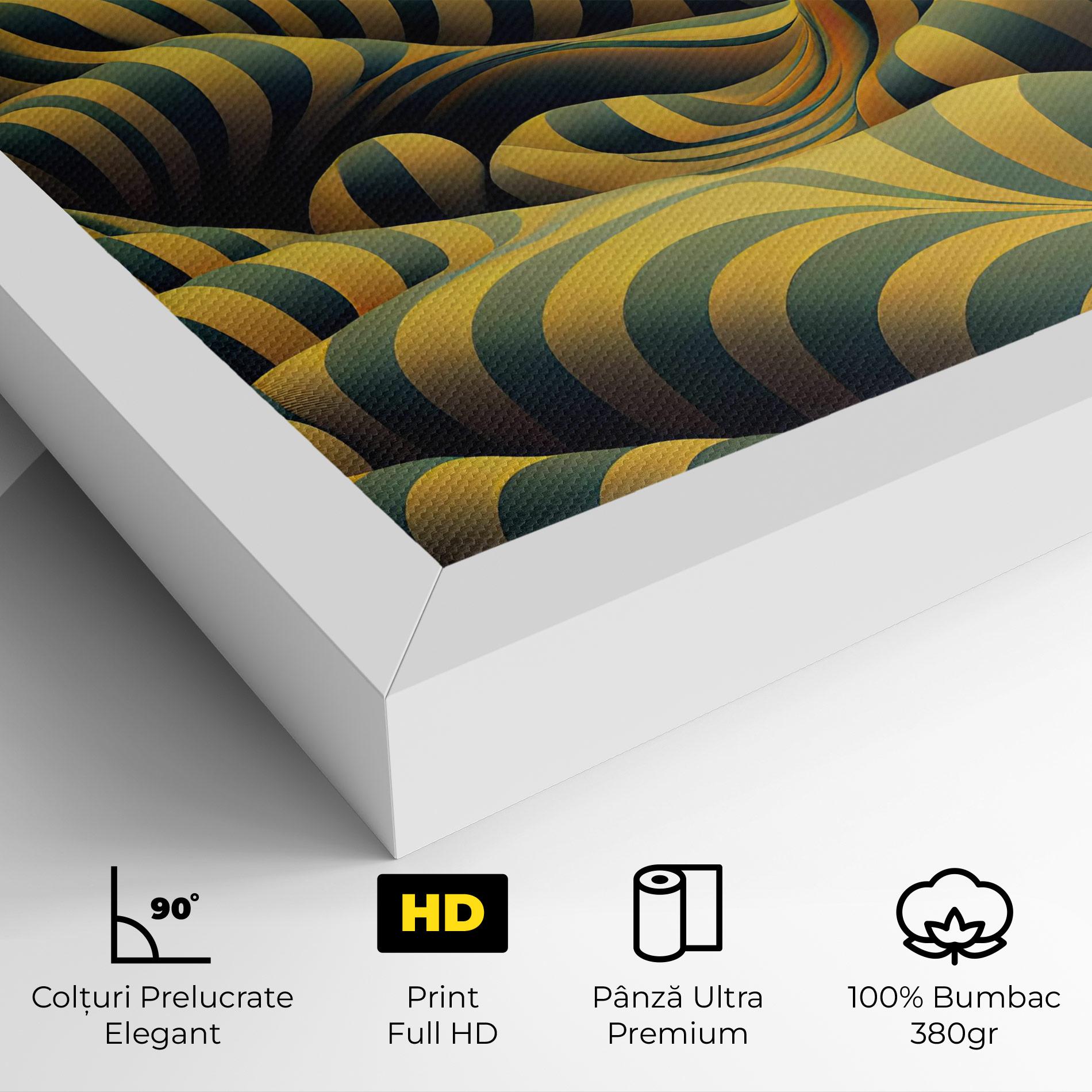 Tablou Canvas Green Yellow View mockup 4