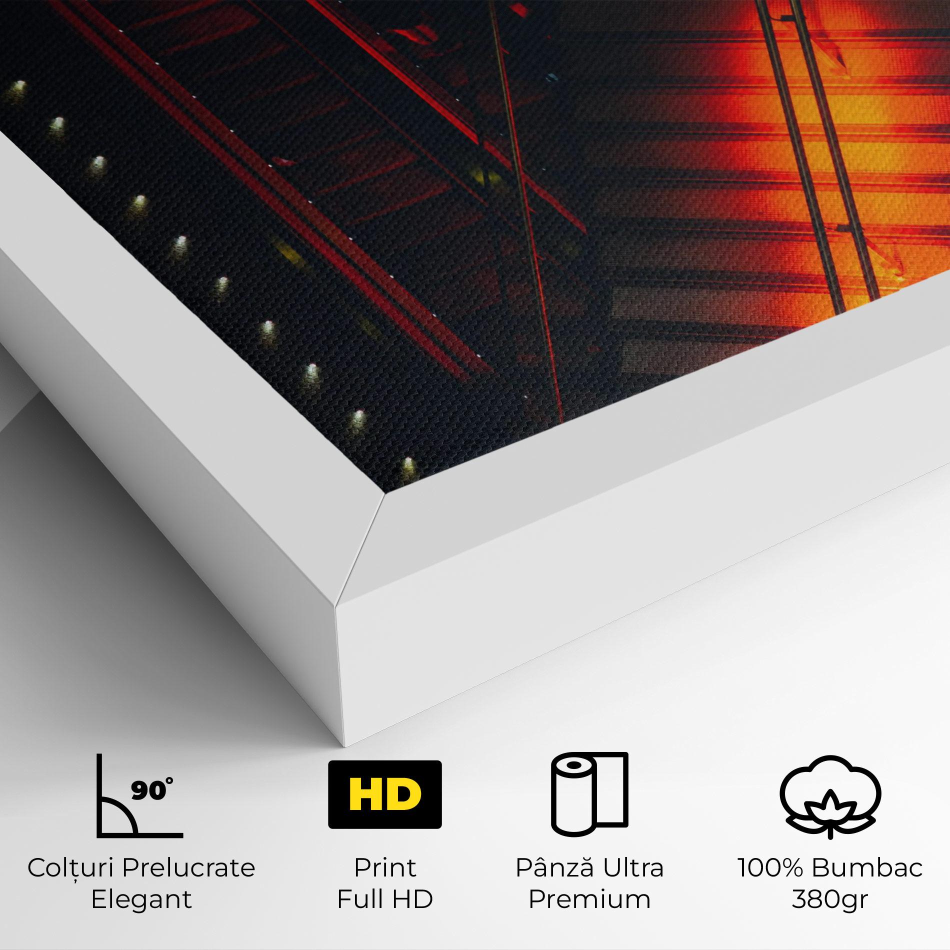 Tablou Canvas Orange Light Stairs mockup 4