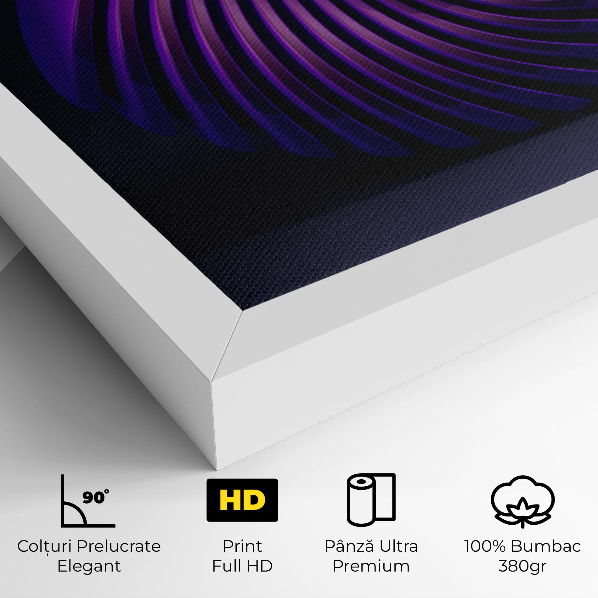 Tablou Canvas Purple Spiral mockup 4