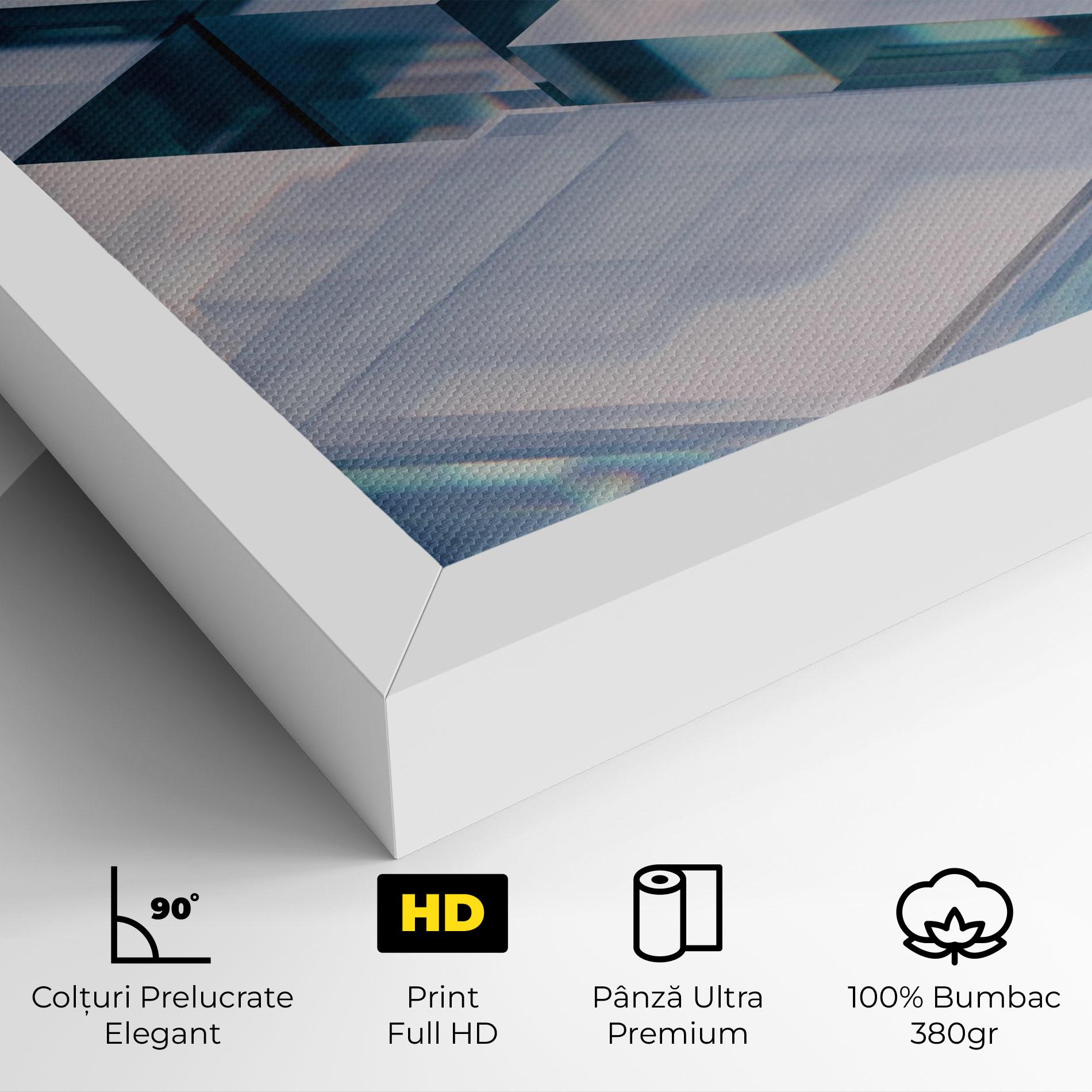 Tablou Canvas Square Glass mockup 4