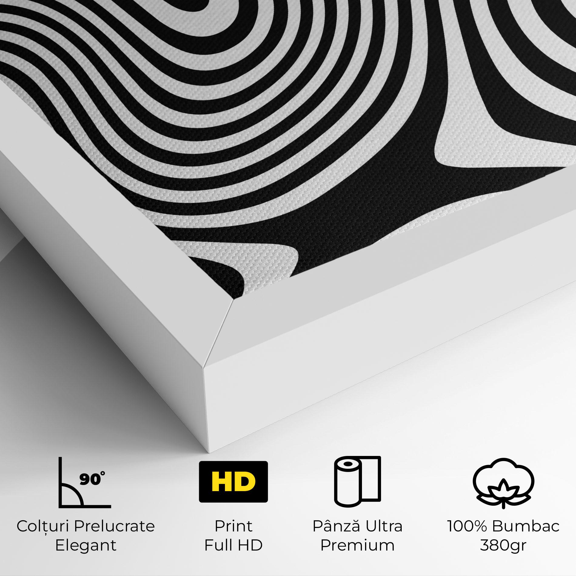 Tablou Canvas Wavy Stripes 01 mockup 4