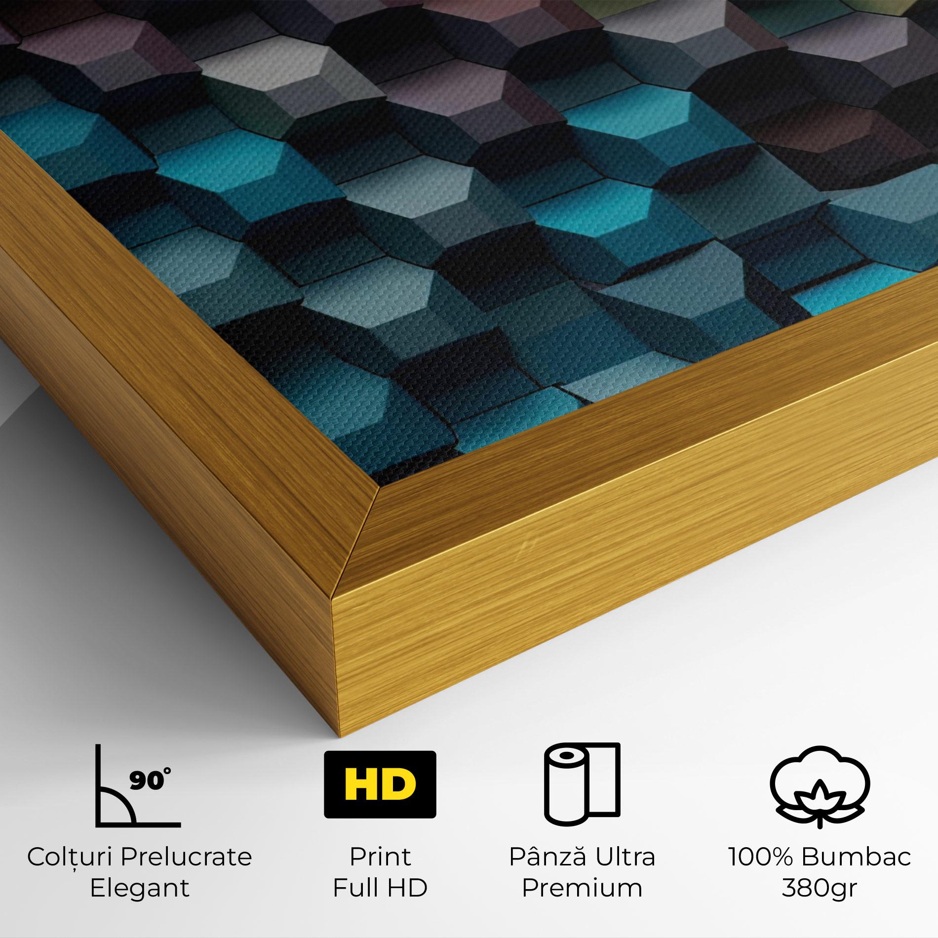 Tablou Canvas 3d Sqare Mix mockup 4