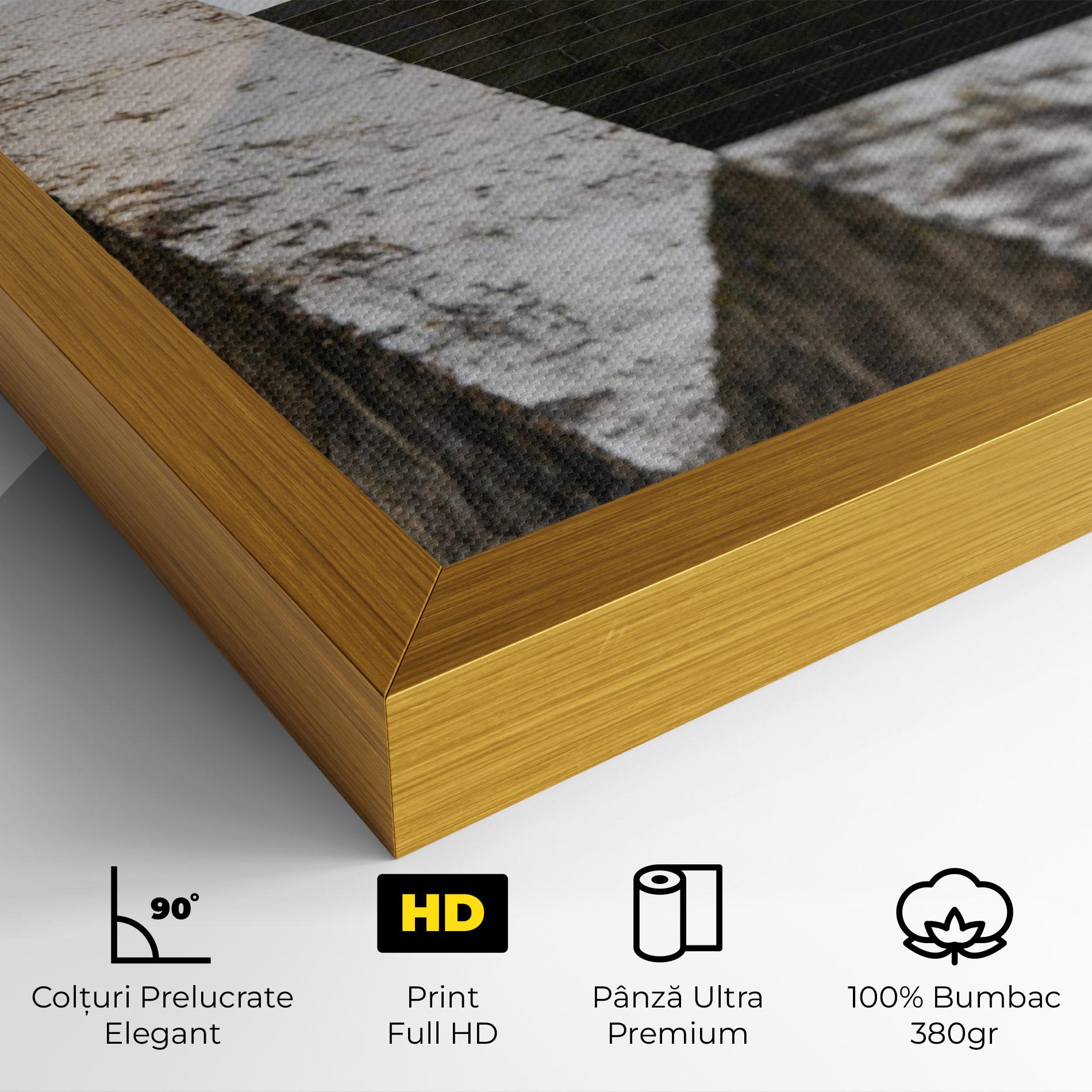 Tablou Canvas Black Stairs mockup 4