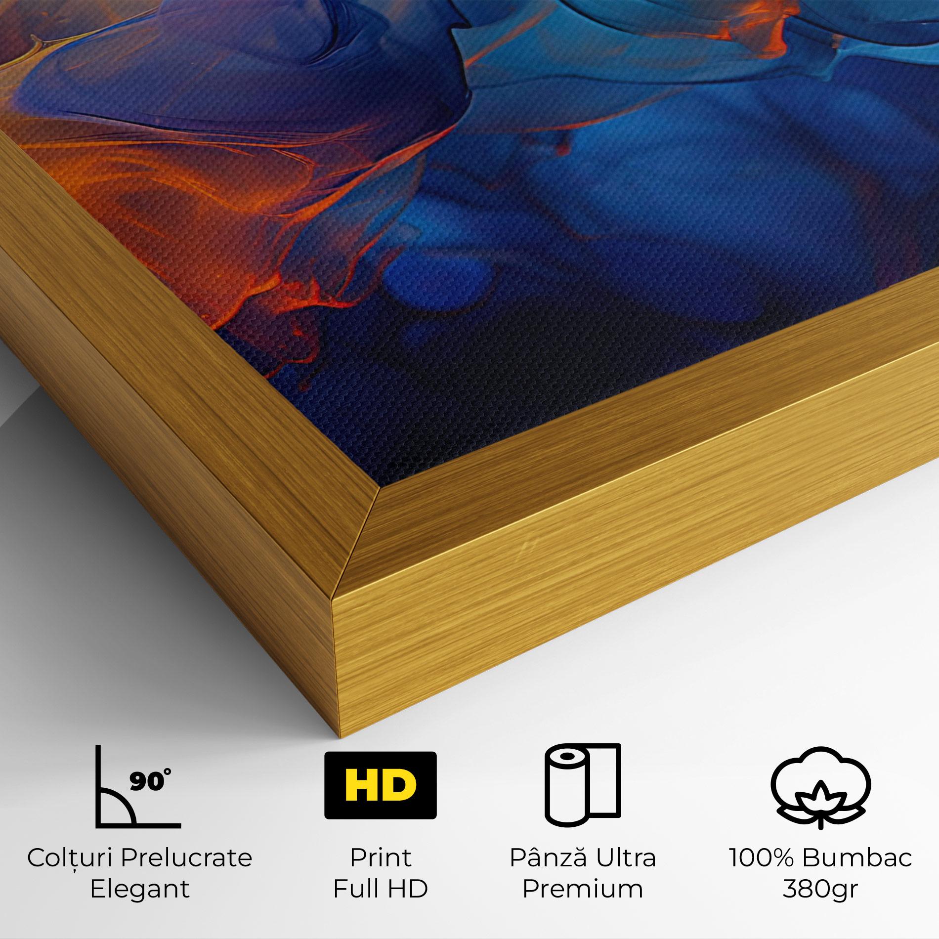 Tablou Canvas Blue Orange Floating mockup 4