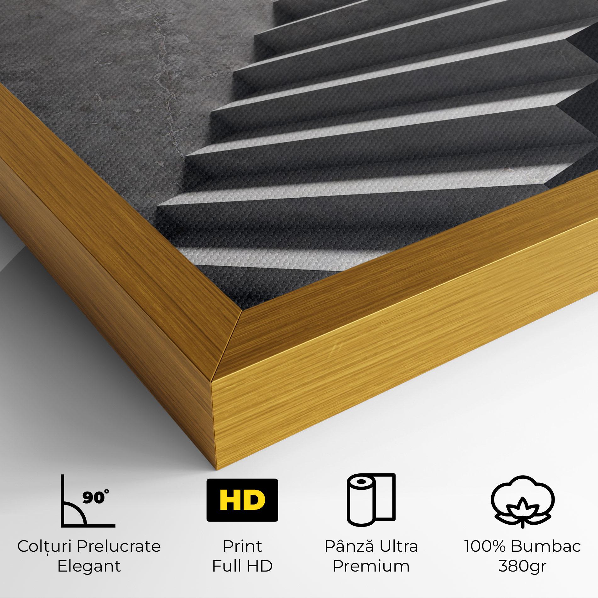 Tablou Canvas Concrete Stairs mockup 4