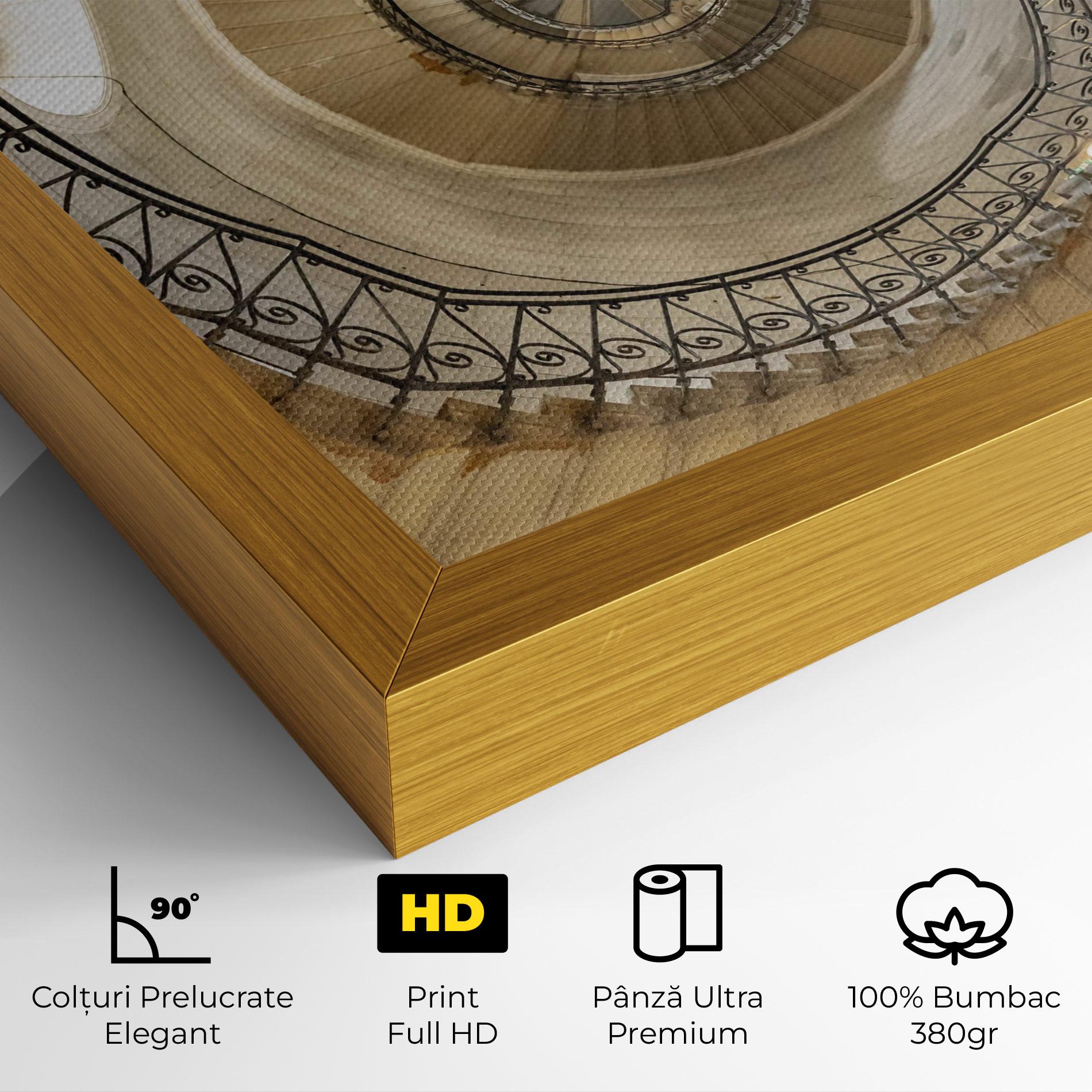 Tablou Canvas Cream Down Stairs mockup 4