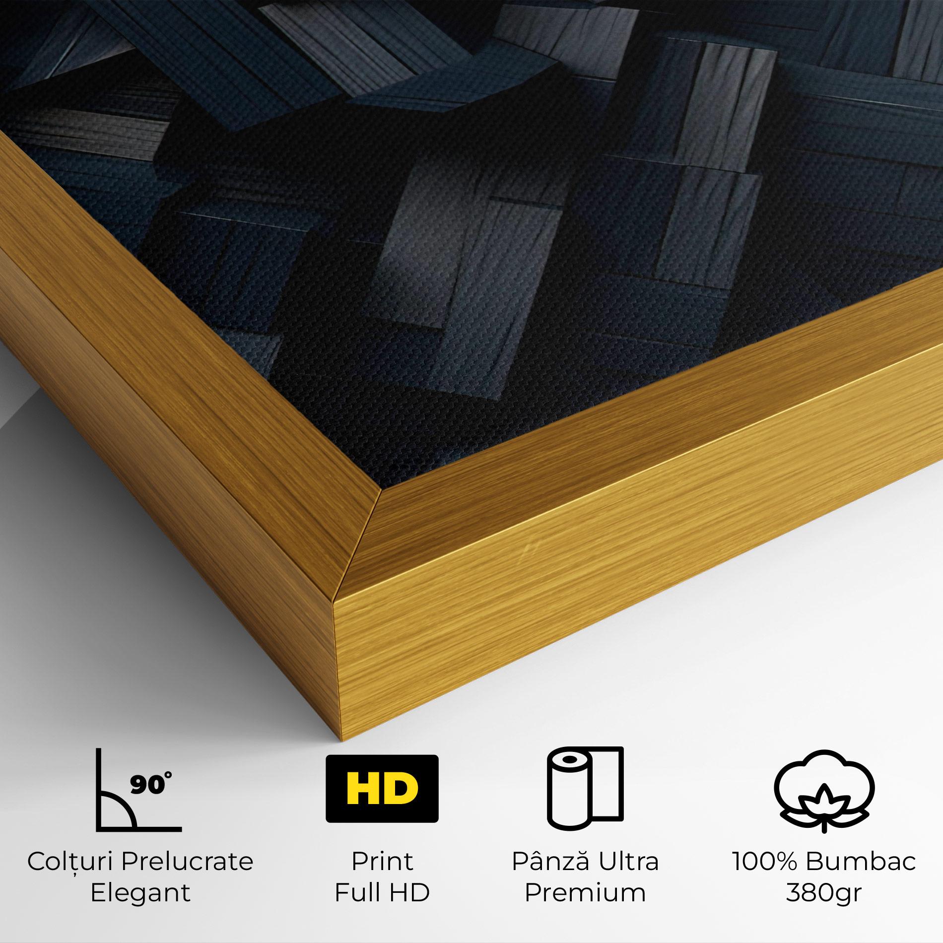 Tablou Canvas Dark Blue Wall mockup 4