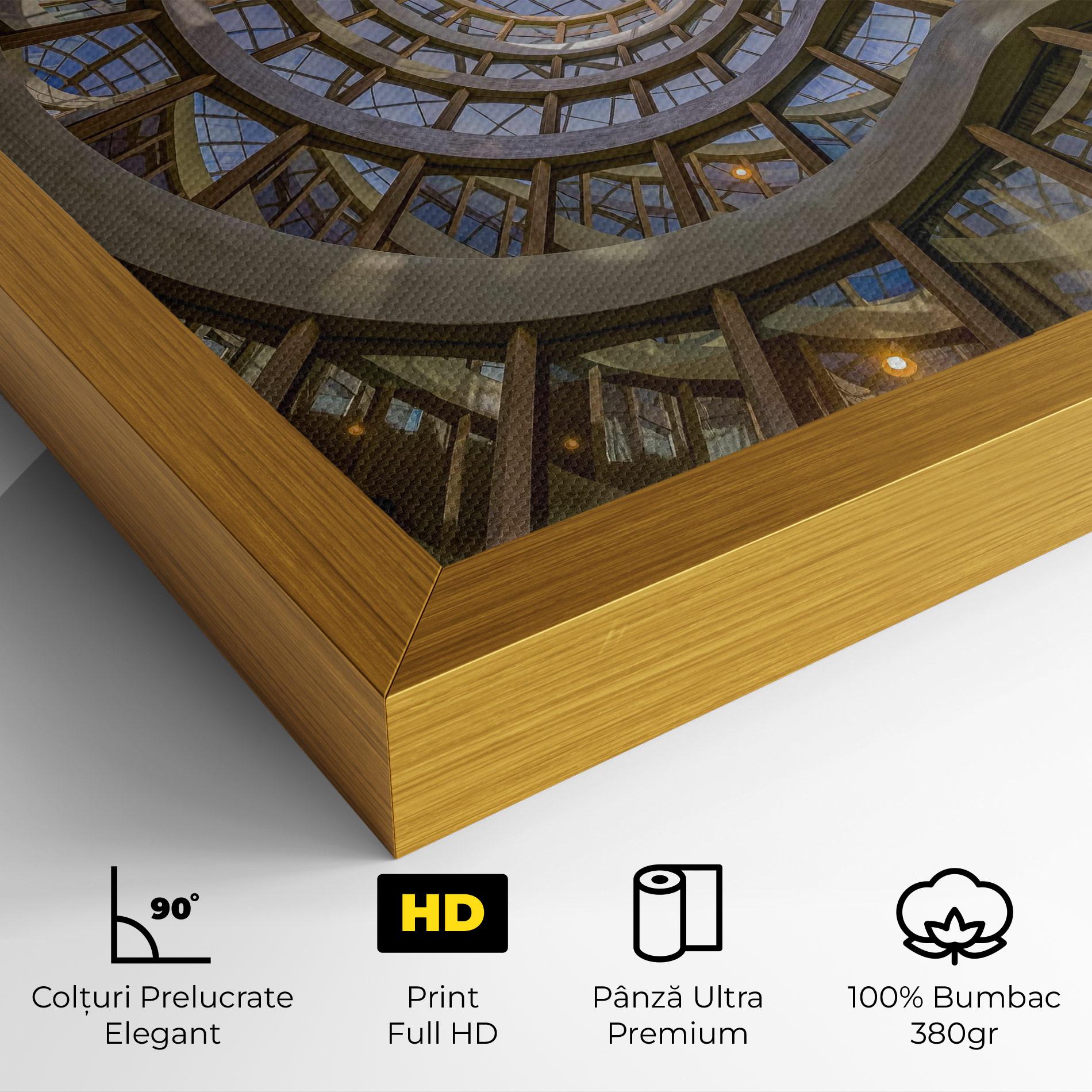 Tablou Canvas Glass Building mockup 4