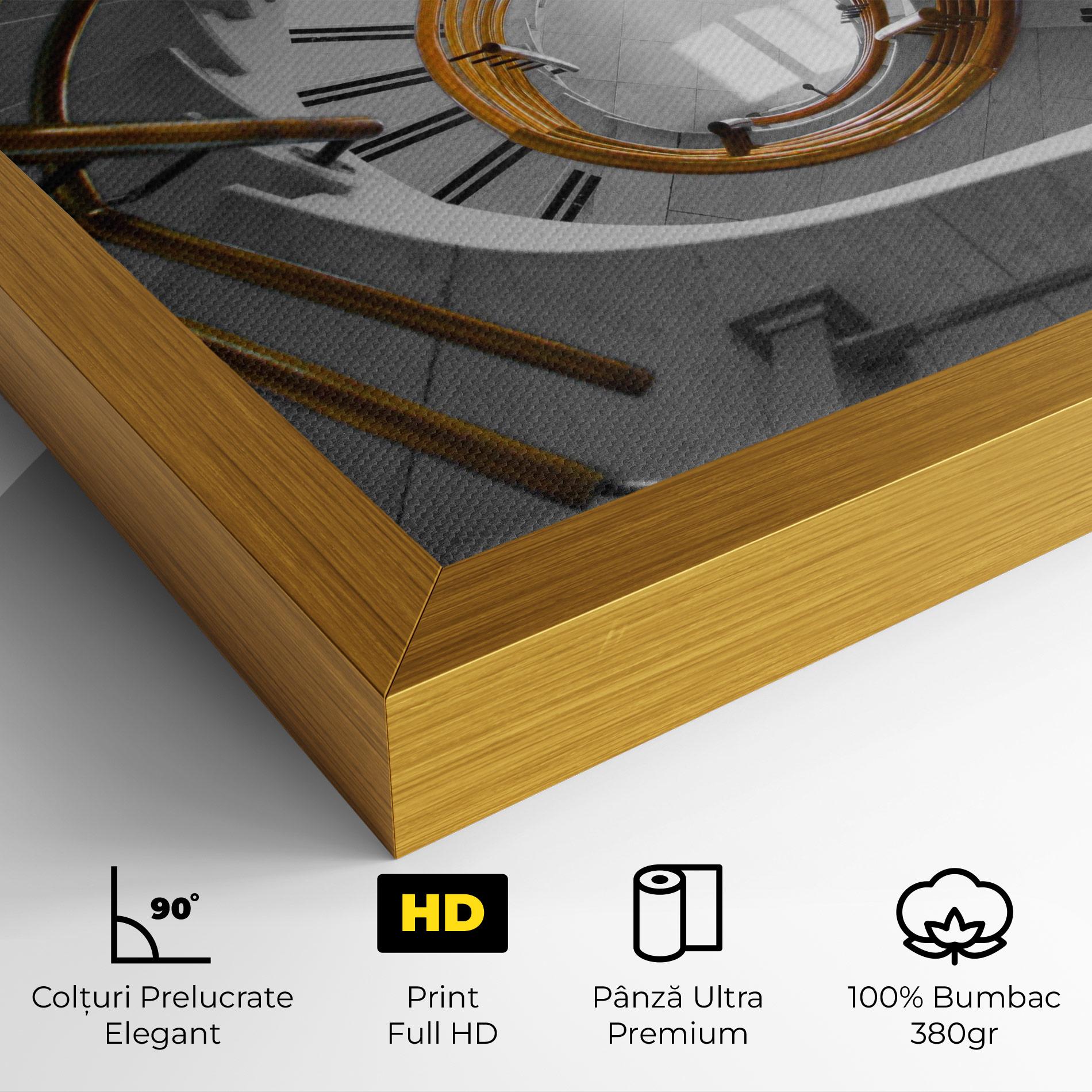 Tablou Canvas Gold Bar Stairs mockup 4