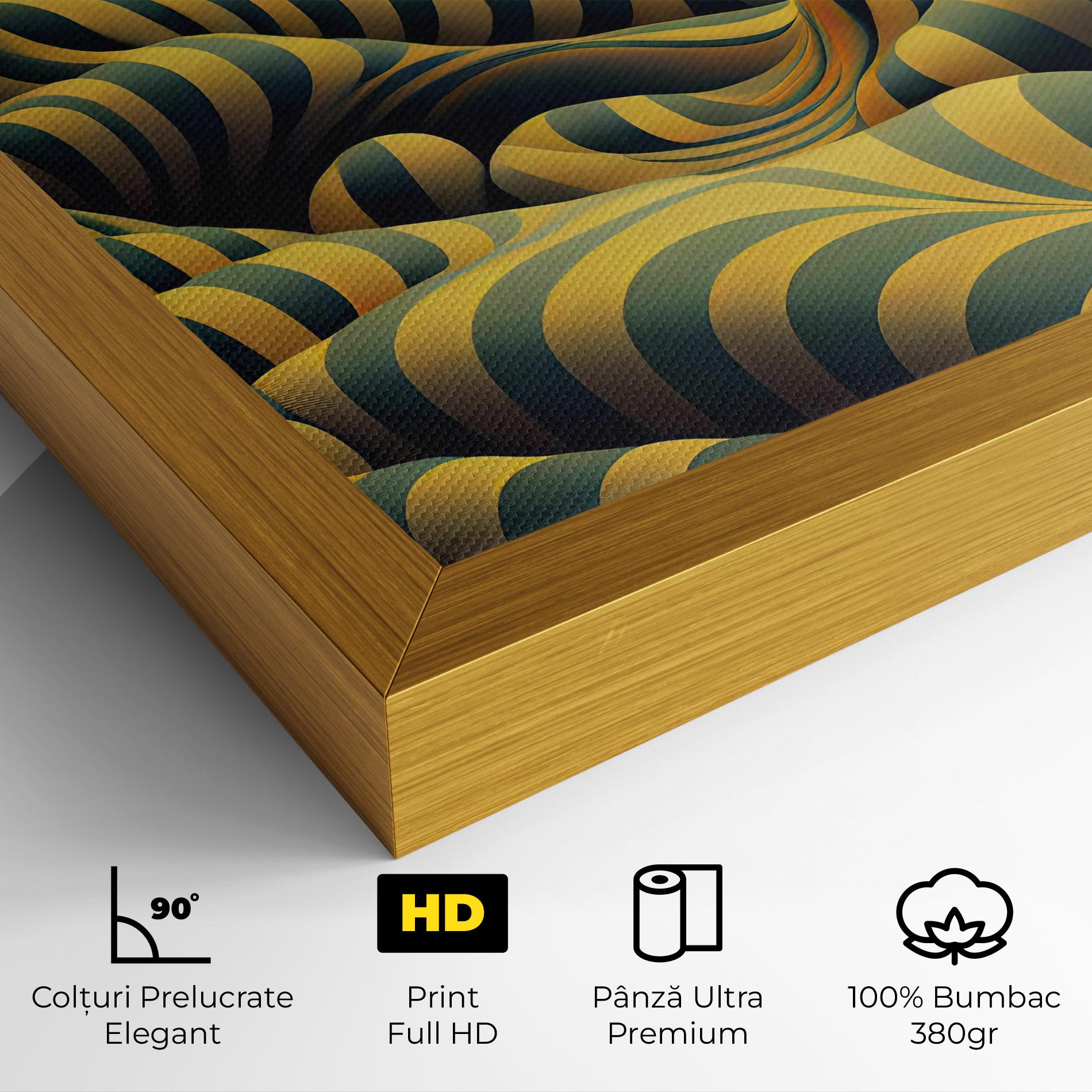 Tablou Canvas Green Yellow View mockup 4